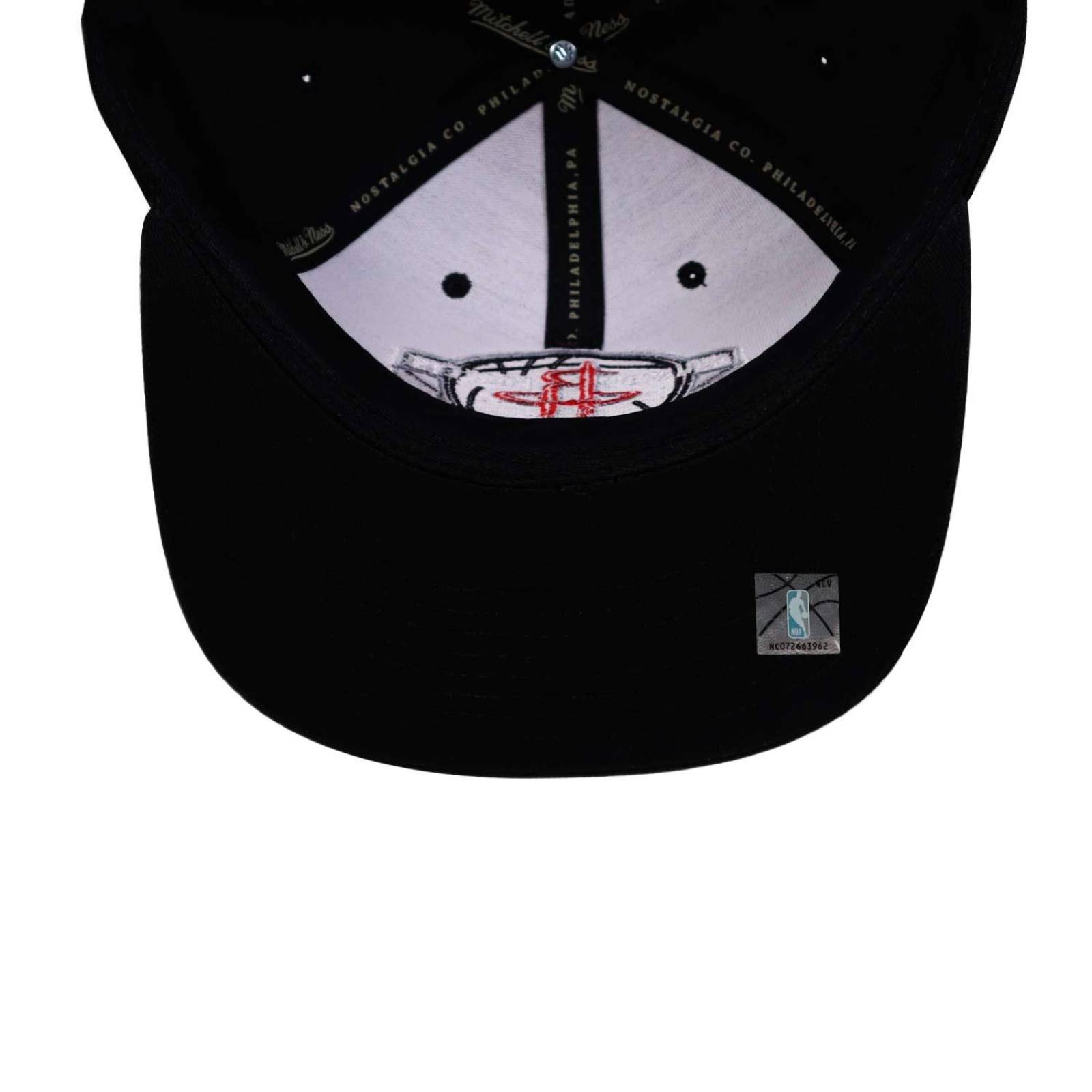 Gorra Mitchell And Ness Nba Core Basic Rockets Negro Unitall 