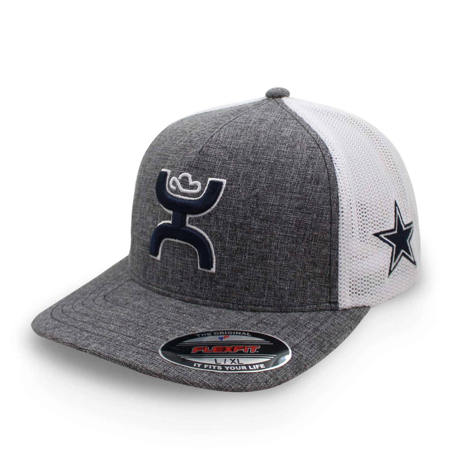 Gorra Hooey White Gris Cerrada G/XG