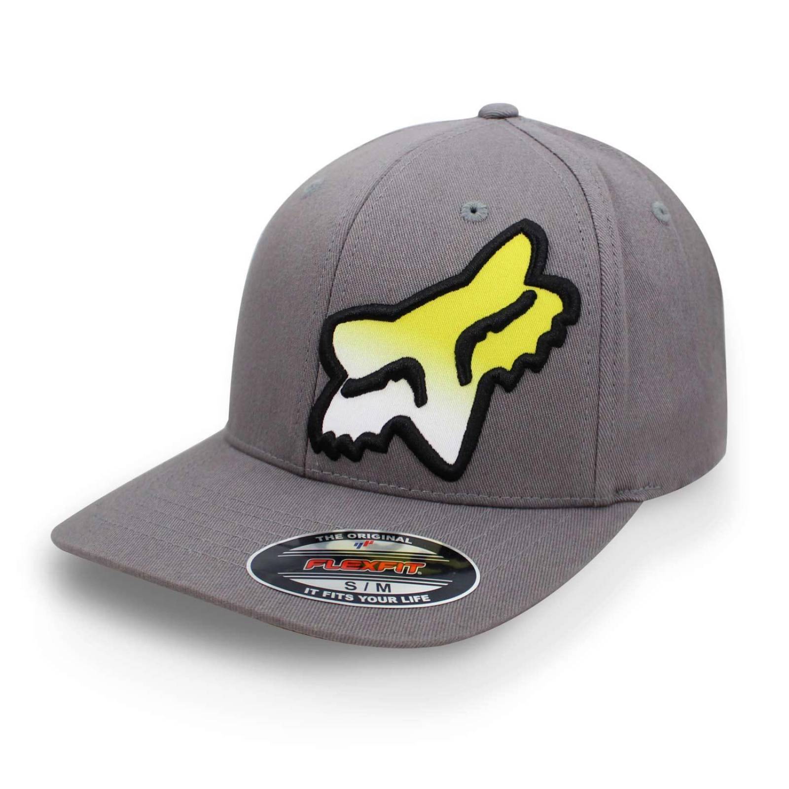 Gorra Fox Flexfit Toxsyk 29897 Gris Cerrada G/XG