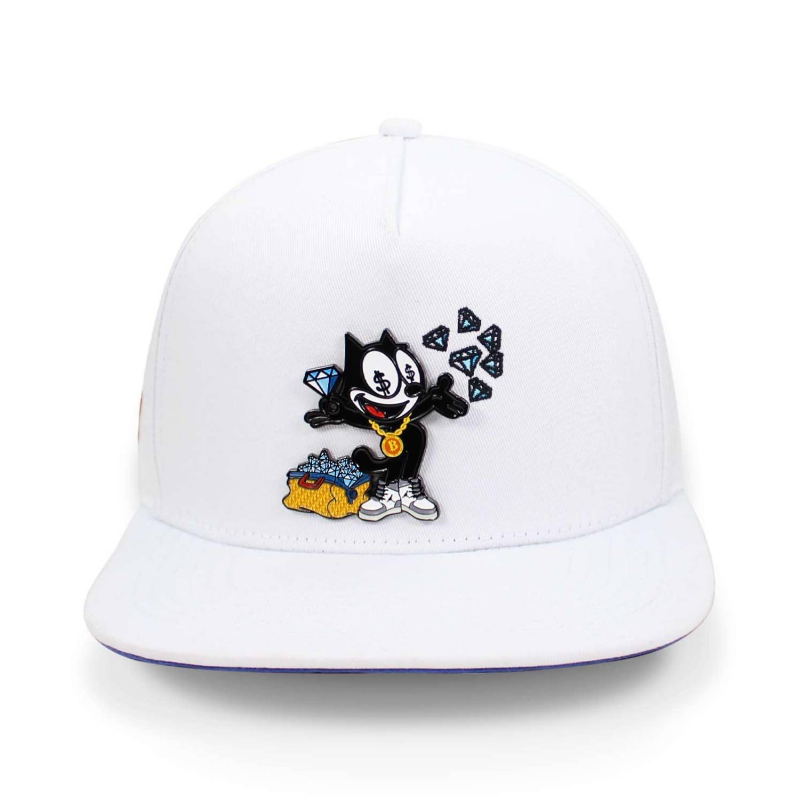 Gorra Cash Only Cat Felix White Blanco Snap Unitalla 