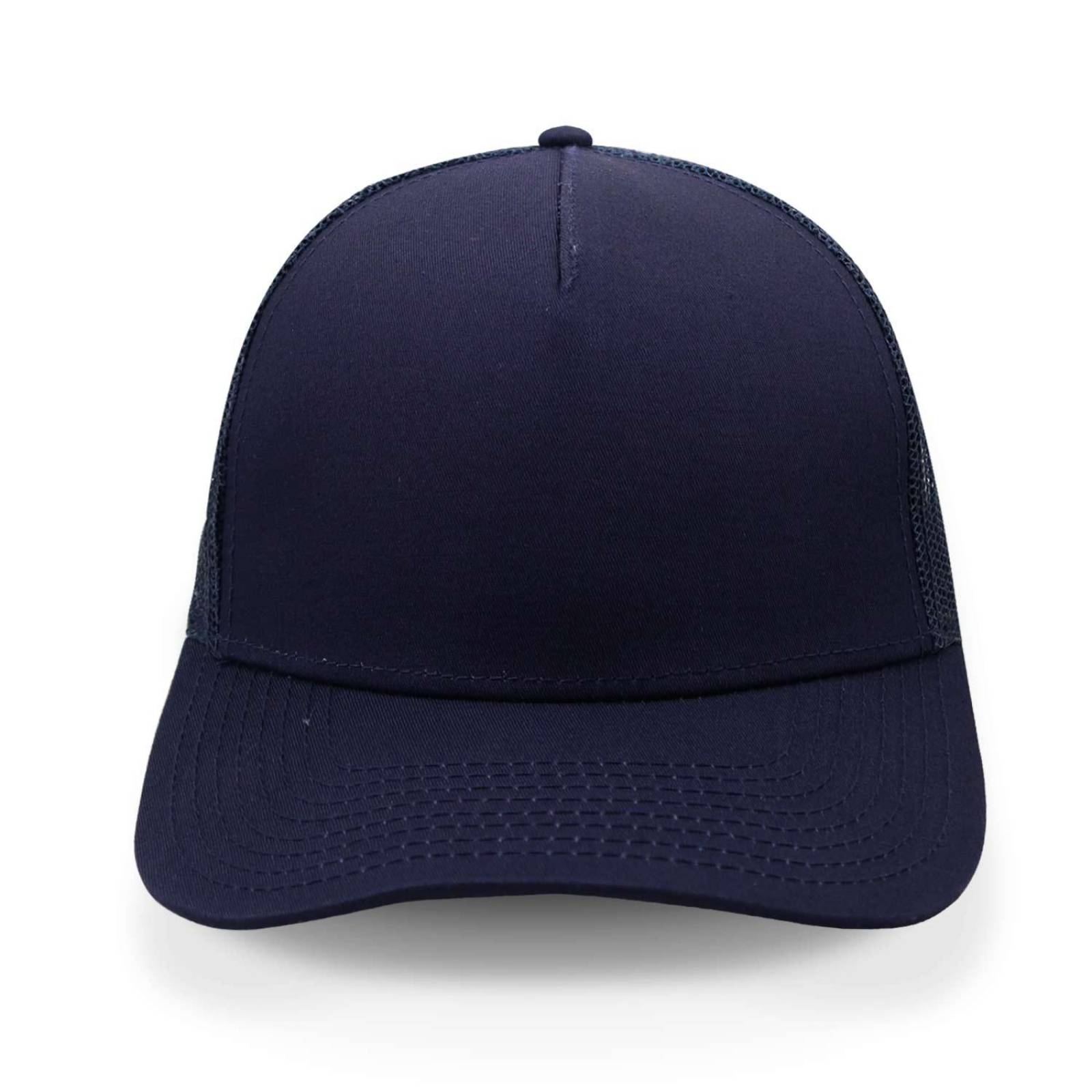 Gorra 2cap Trucker Clásica 5 Panel Azul Marino Unitalla 
