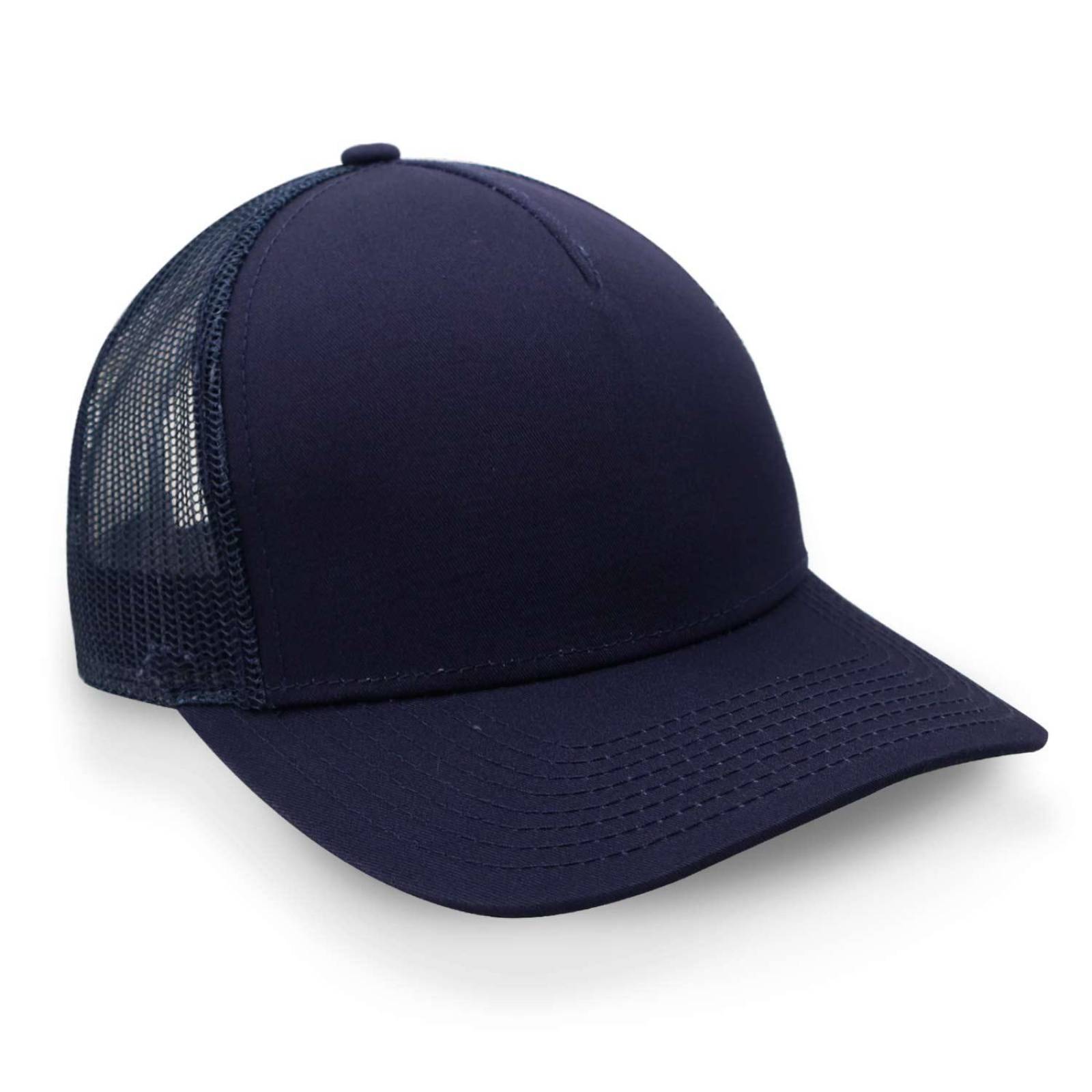 Gorra 2cap Trucker Clásica 5 Panel Azul Marino Unitalla 