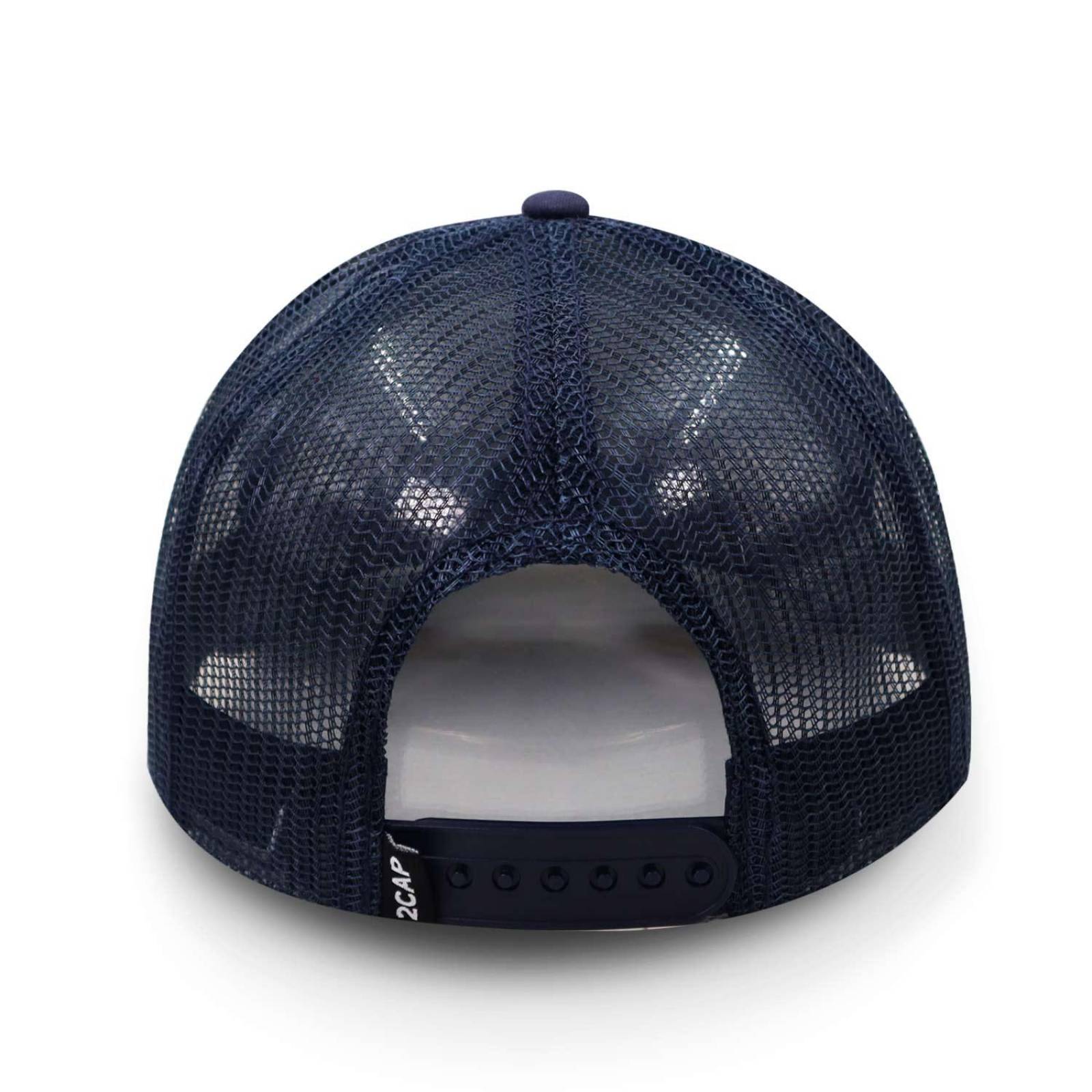 Gorra 2cap Trucker Clásica 5 Panel Azul Marino Unitalla 