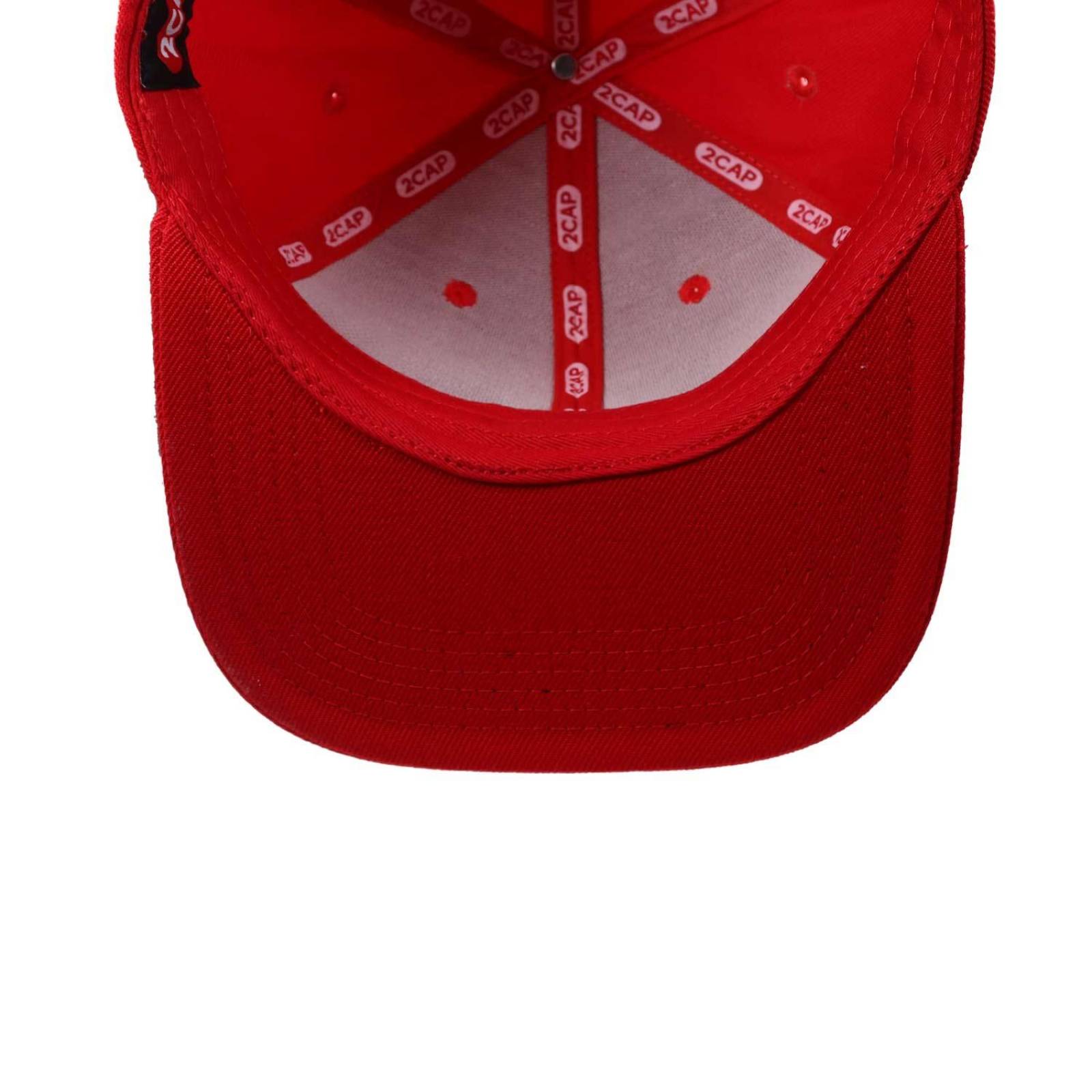 Gorra 2cap Snapback Acrílico Roja Unitalla