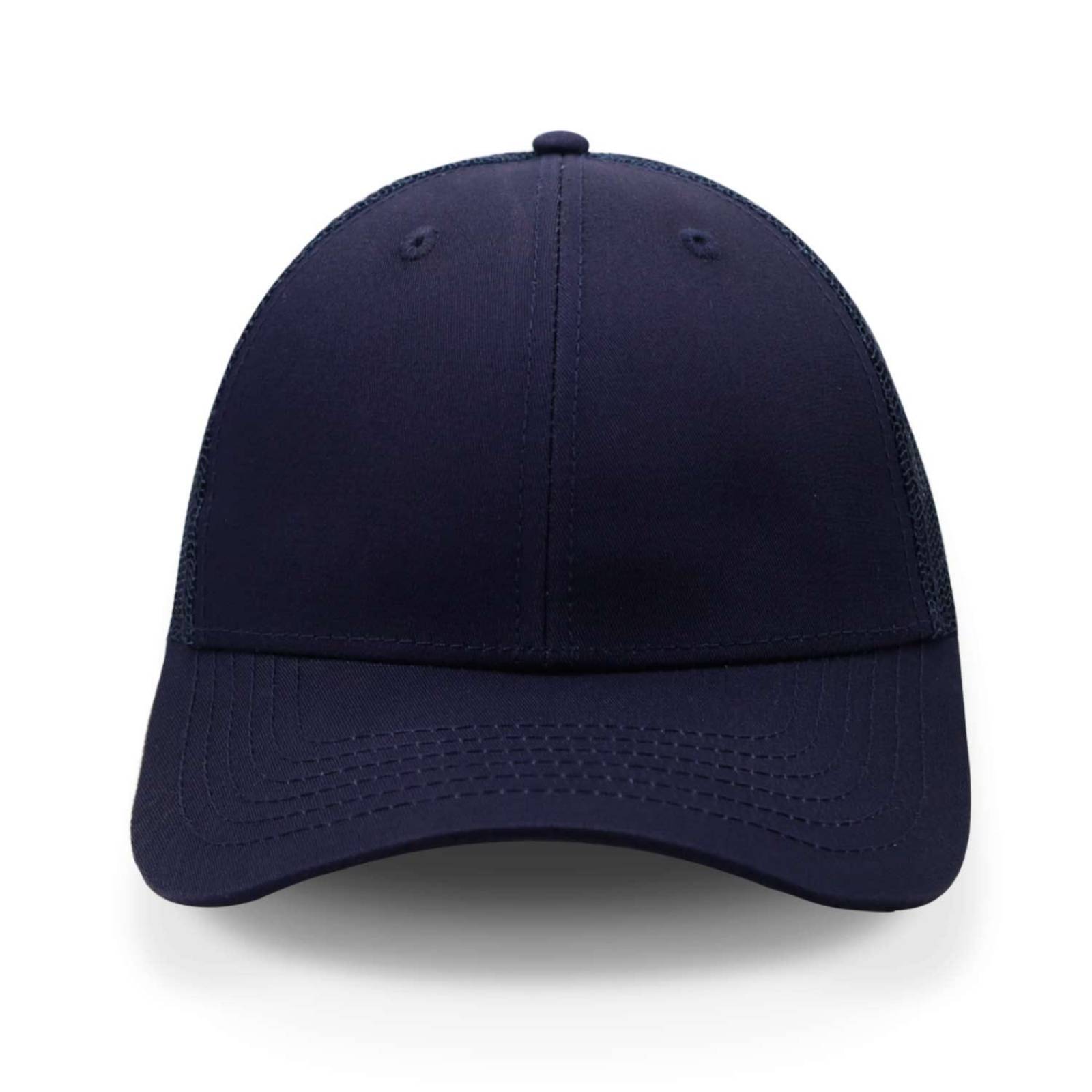 Gorra 2cap Trucker Clásica 6 Panel Azul Marino Unitalla 