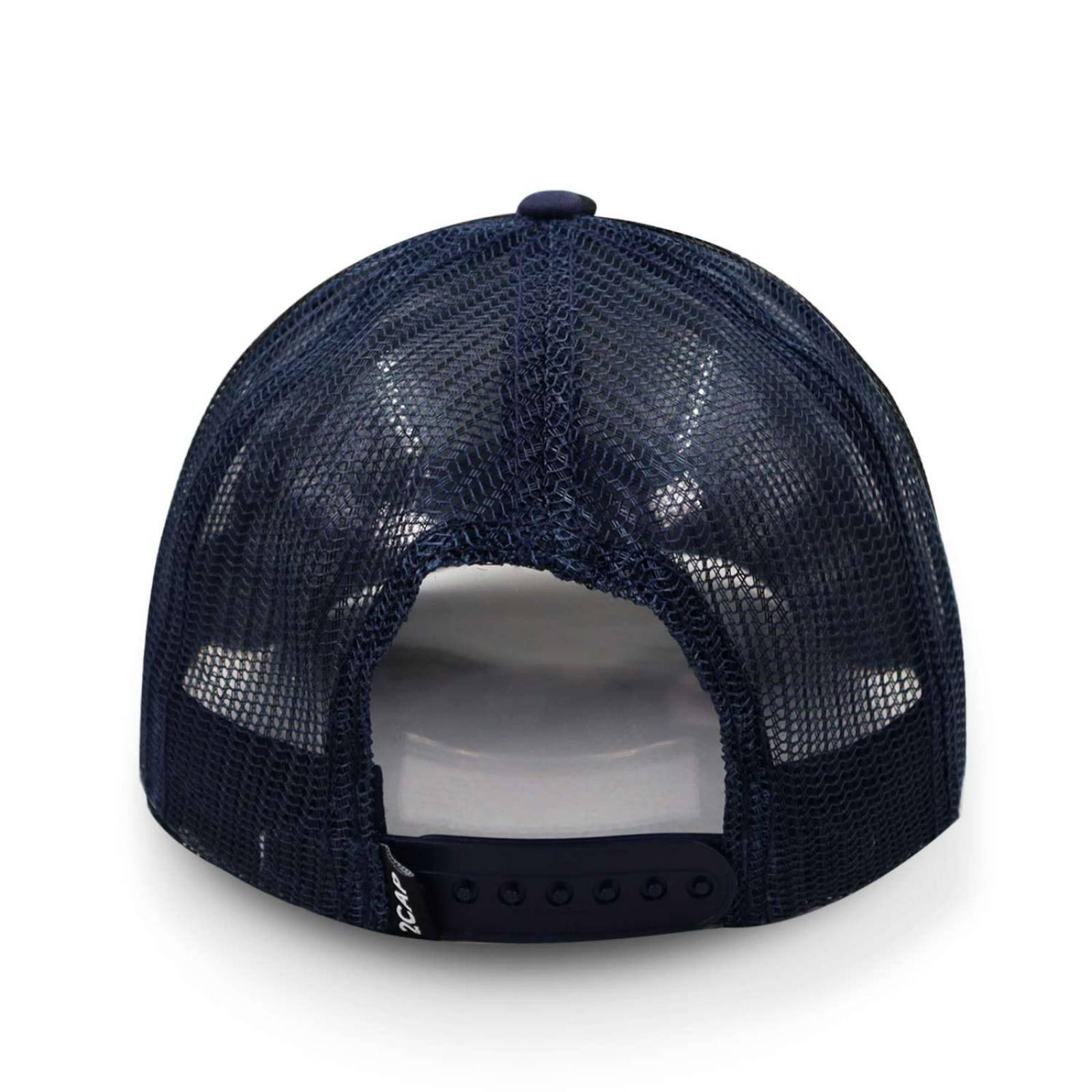 Gorra 2cap Trucker Clásica 6 Panel Azul Marino Unitalla 