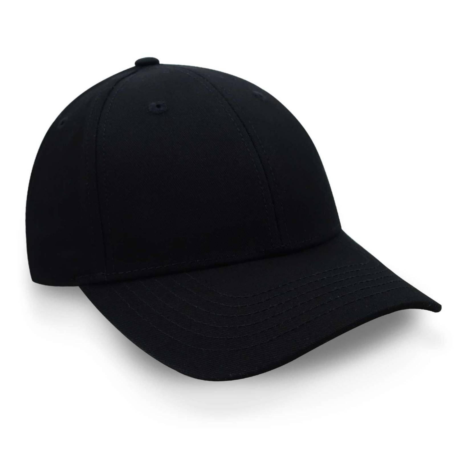 Gorra 2cap Algodón Copa Baja Negra Unitalla