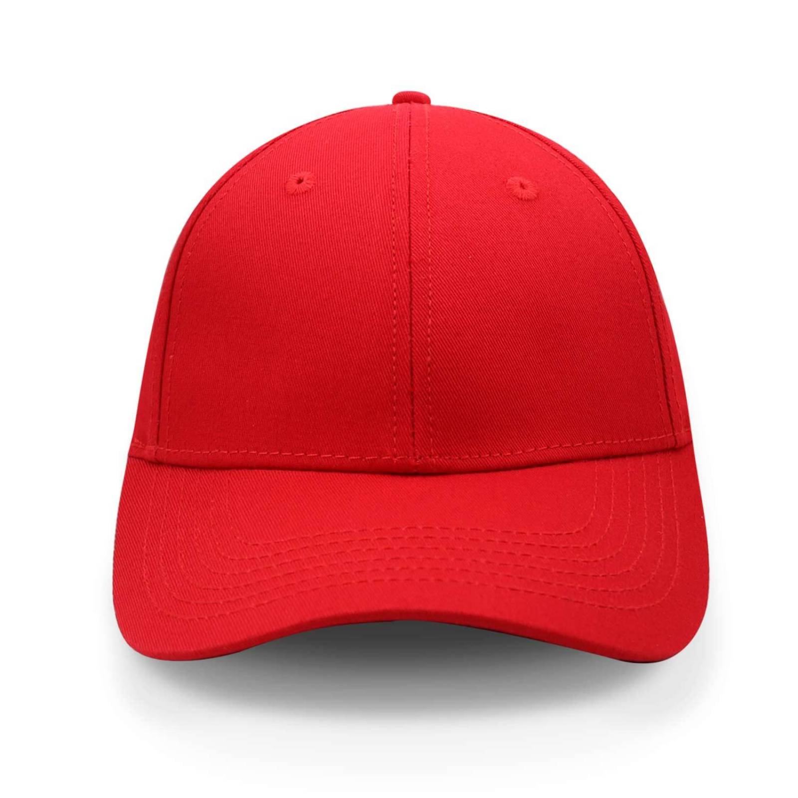 Gorra 2cap Algodón Copa Baja Roja Unitalla 