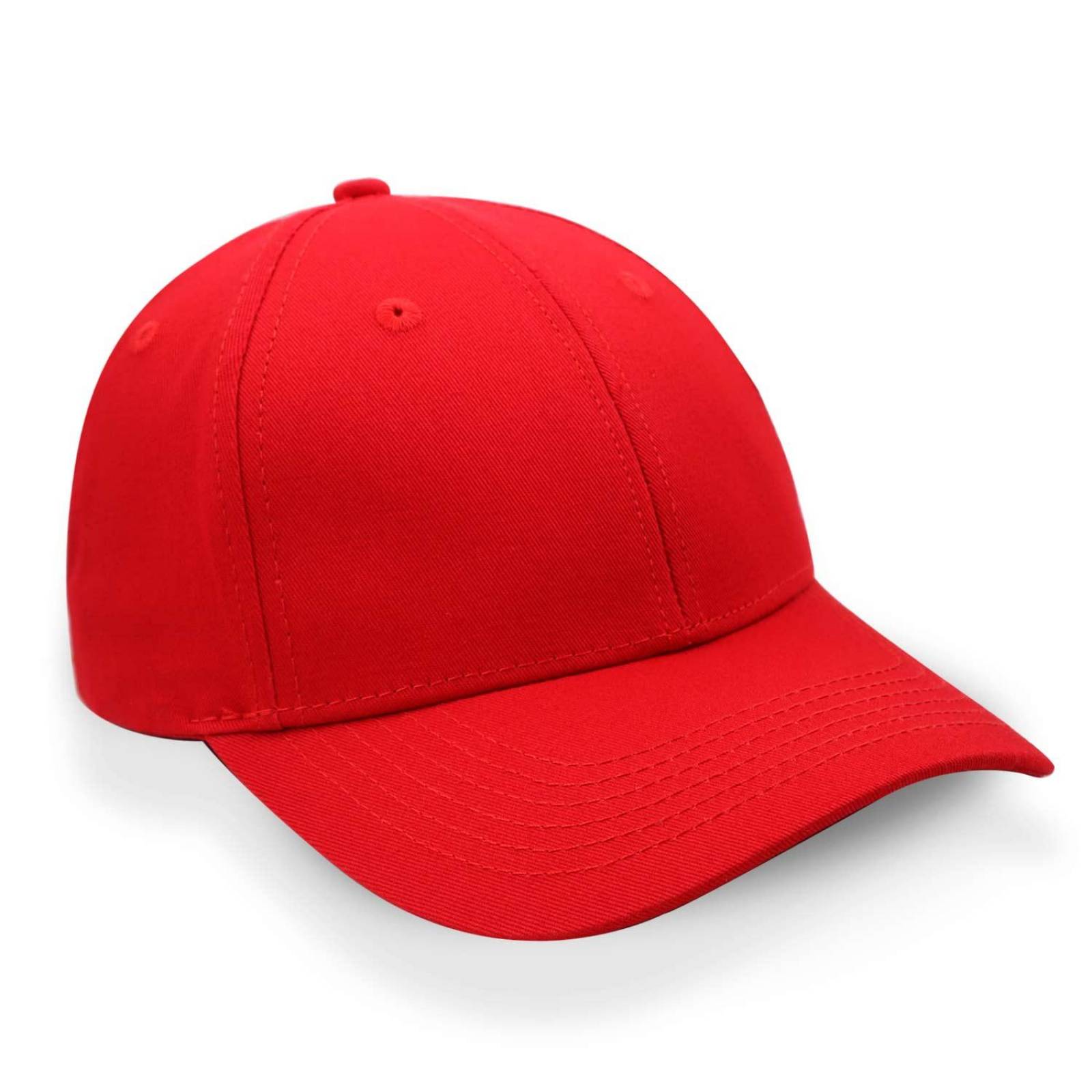 Gorra 2cap Algodón Copa Baja Roja Unitalla 
