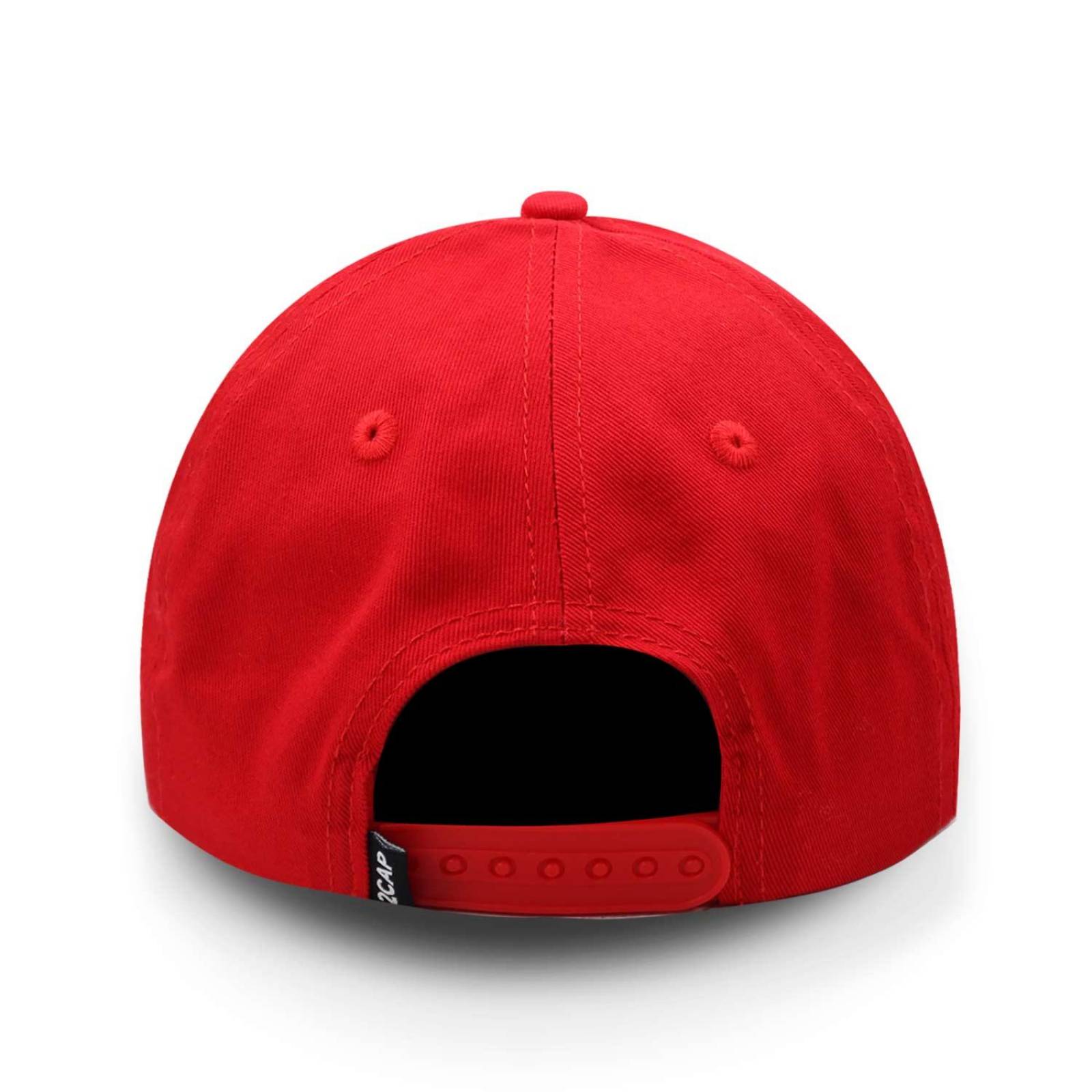 Gorra 2cap Algodón Copa Baja Roja Unitalla 