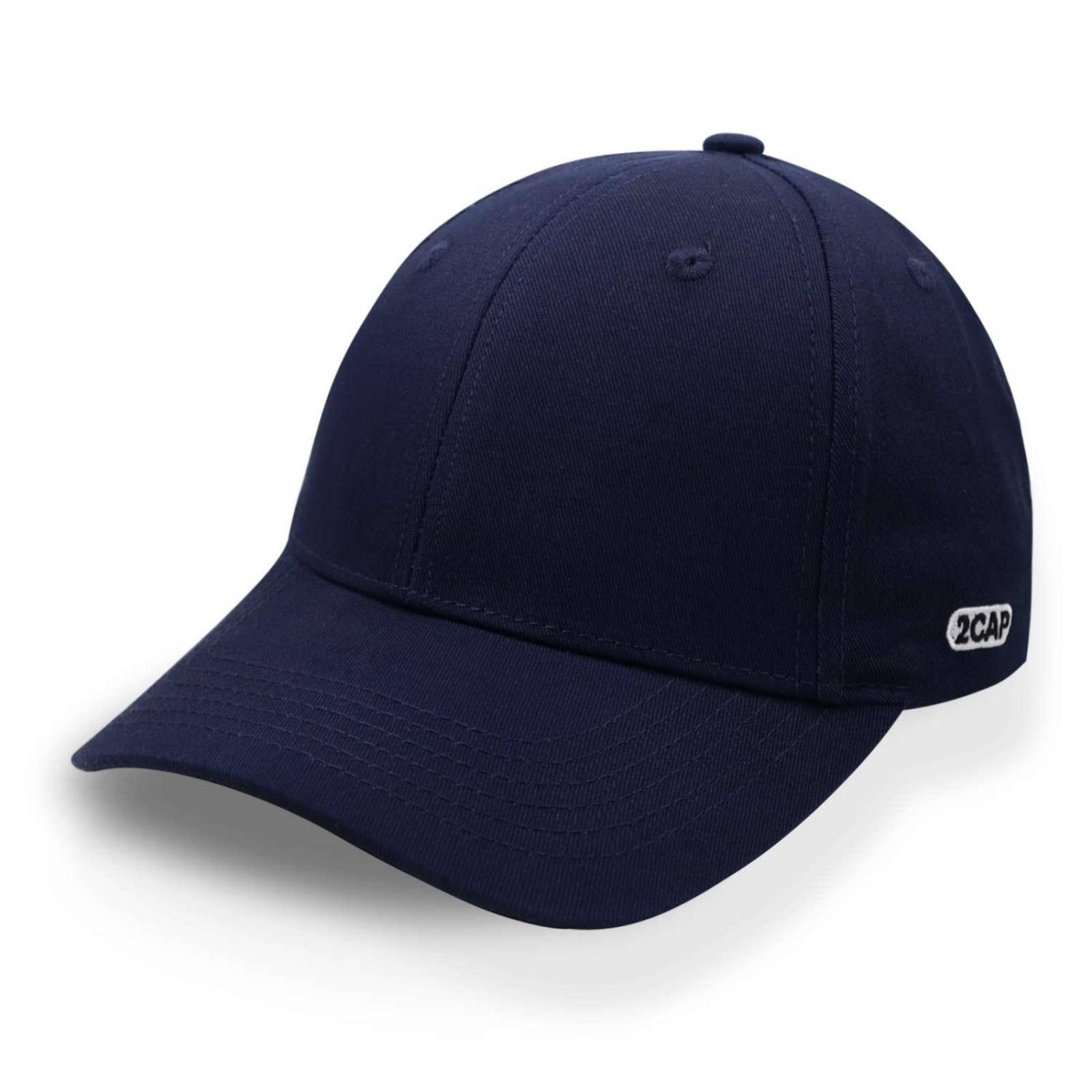 Gorra 2cap Algodón Copa Baja Azul Marino Unitalla 