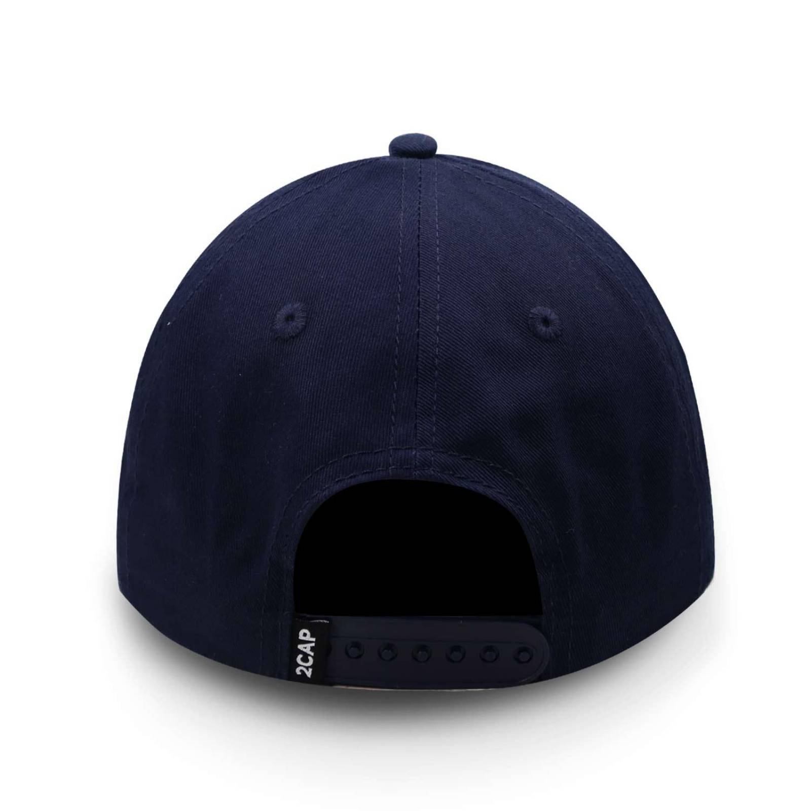 Gorra 2cap Algodón Copa Baja Azul Marino Unitalla 
