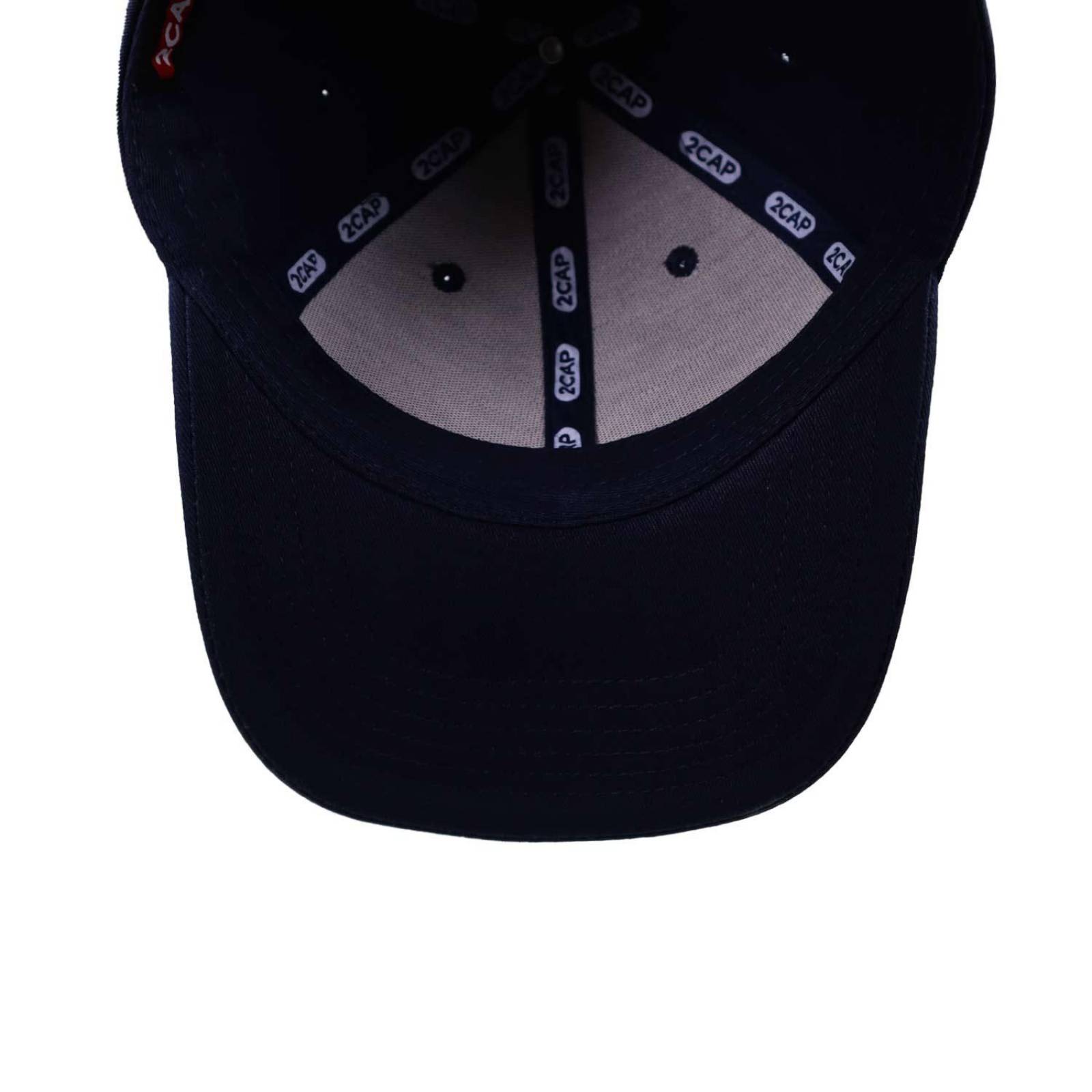 Gorra 2cap Algodón Copa Baja Azul Marino Unitalla 