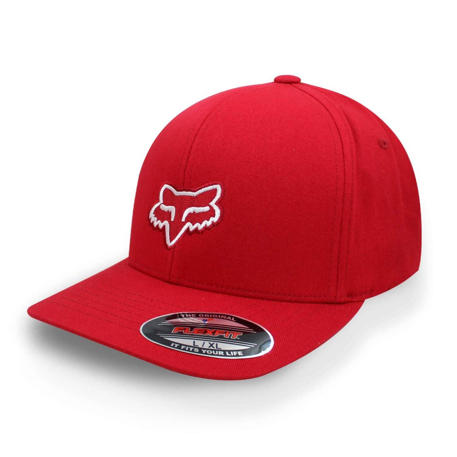 Gorra Fox Flexfit Legacy 58225 Rojo Cerrada G/XG