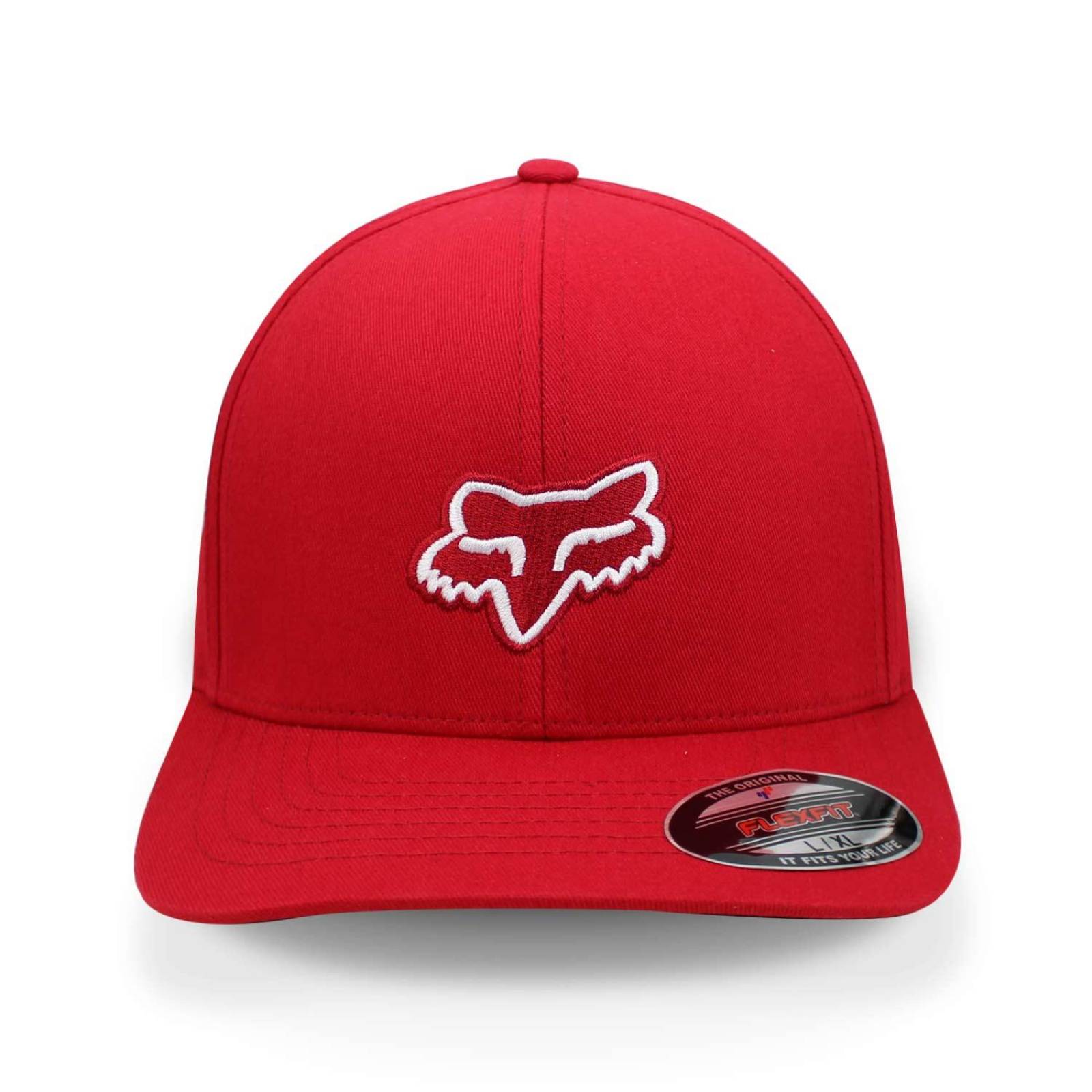 Gorra Fox Flexfit Legacy 58225 Rojo Cerrada G/XG