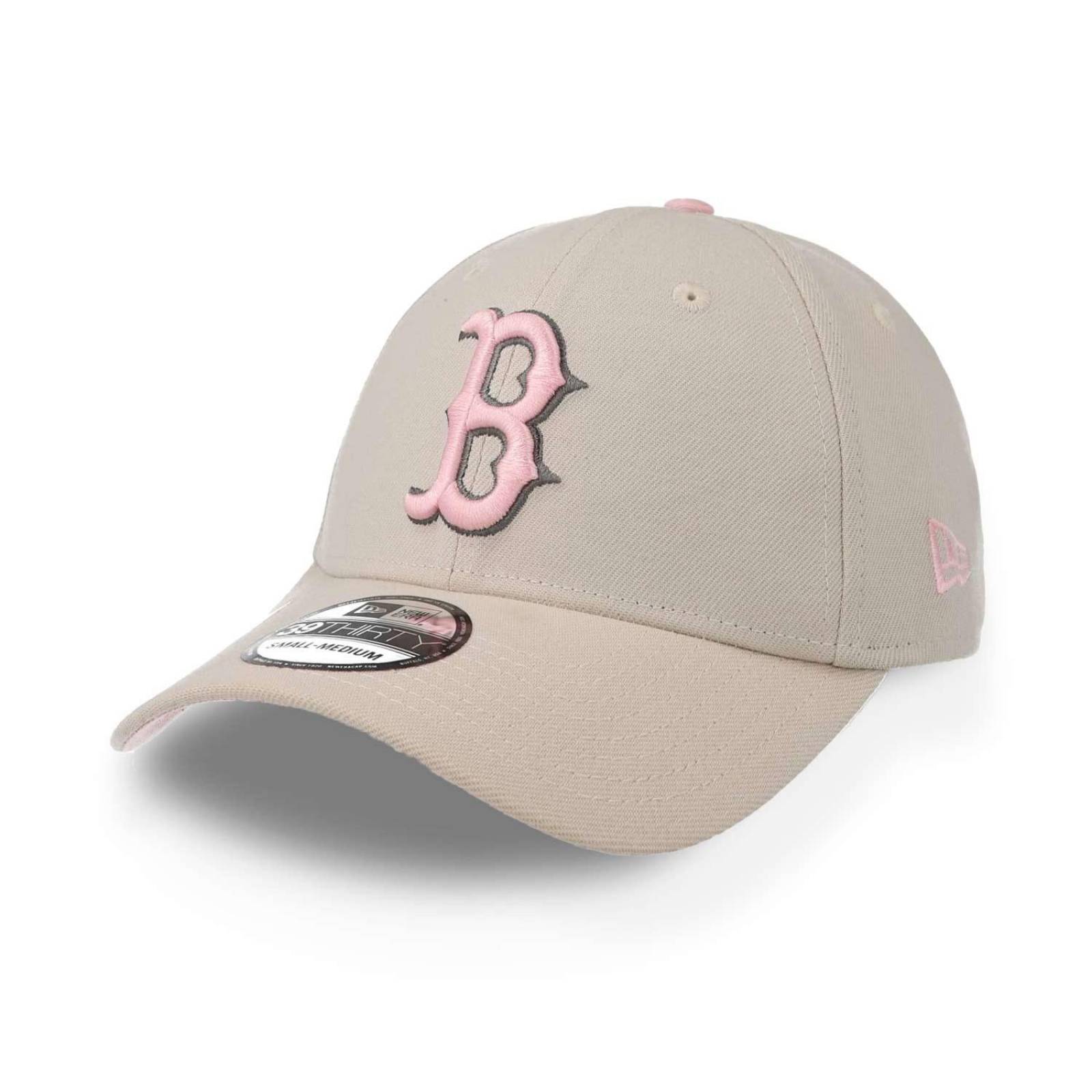 Gorra New Era 39 Thirty MLB Mother´s day 23 Red Sox Beige Cerrada 