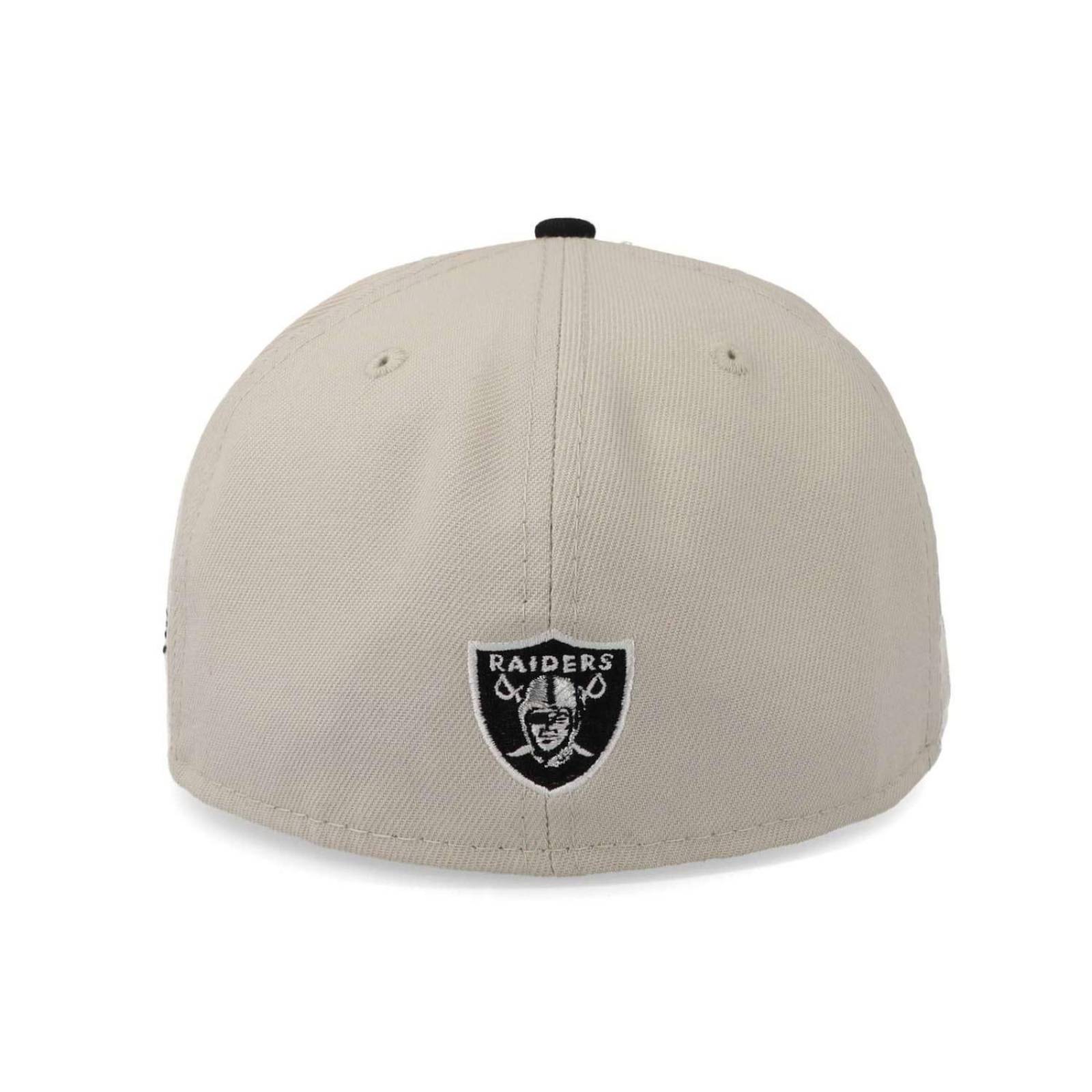 Gorra New Era NFL 23 Draft 59 Fifty Raiders Beige Cerrada