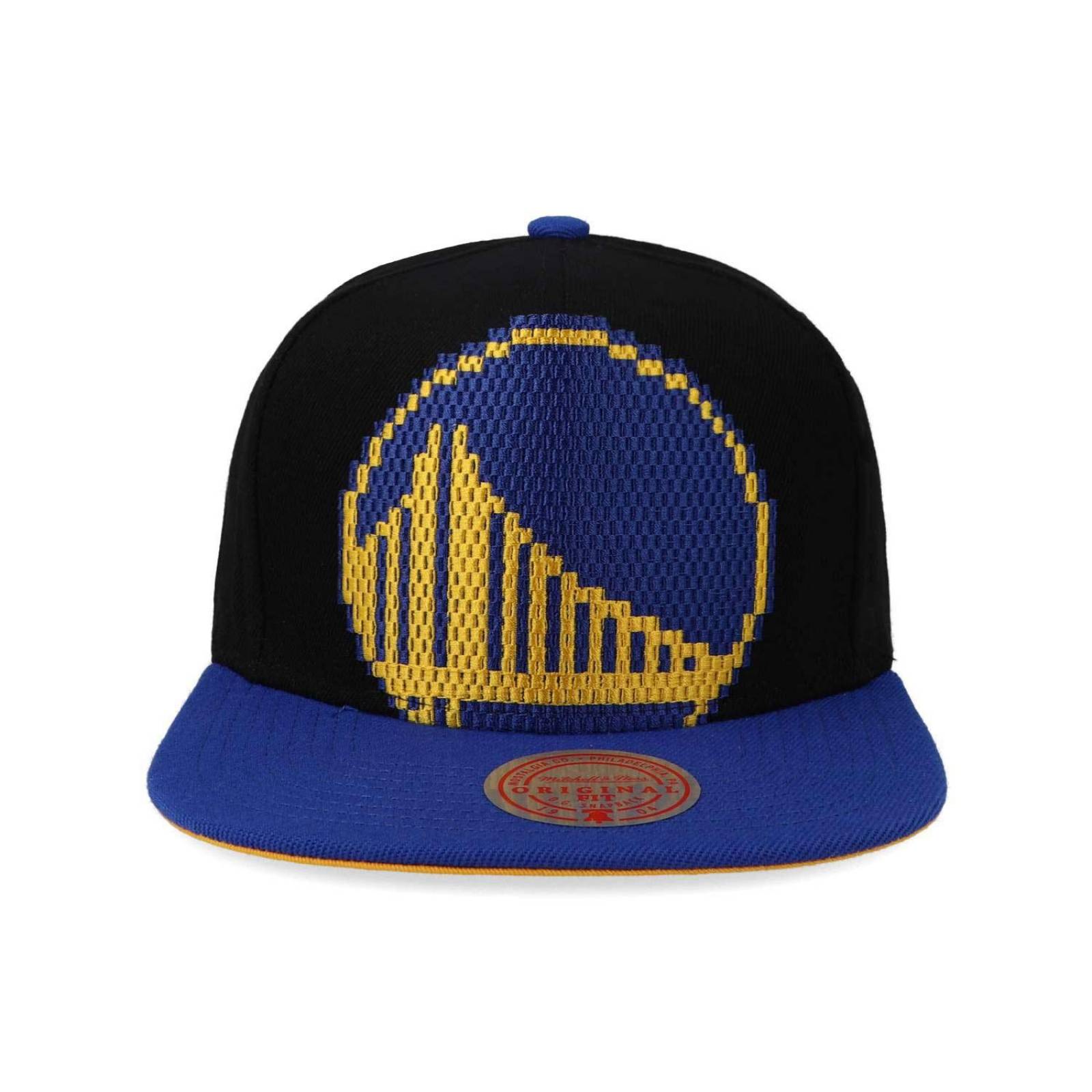 Gorra Mitchell & Ness Nba 8 Bit Xl Snapback Warriors Negro U 