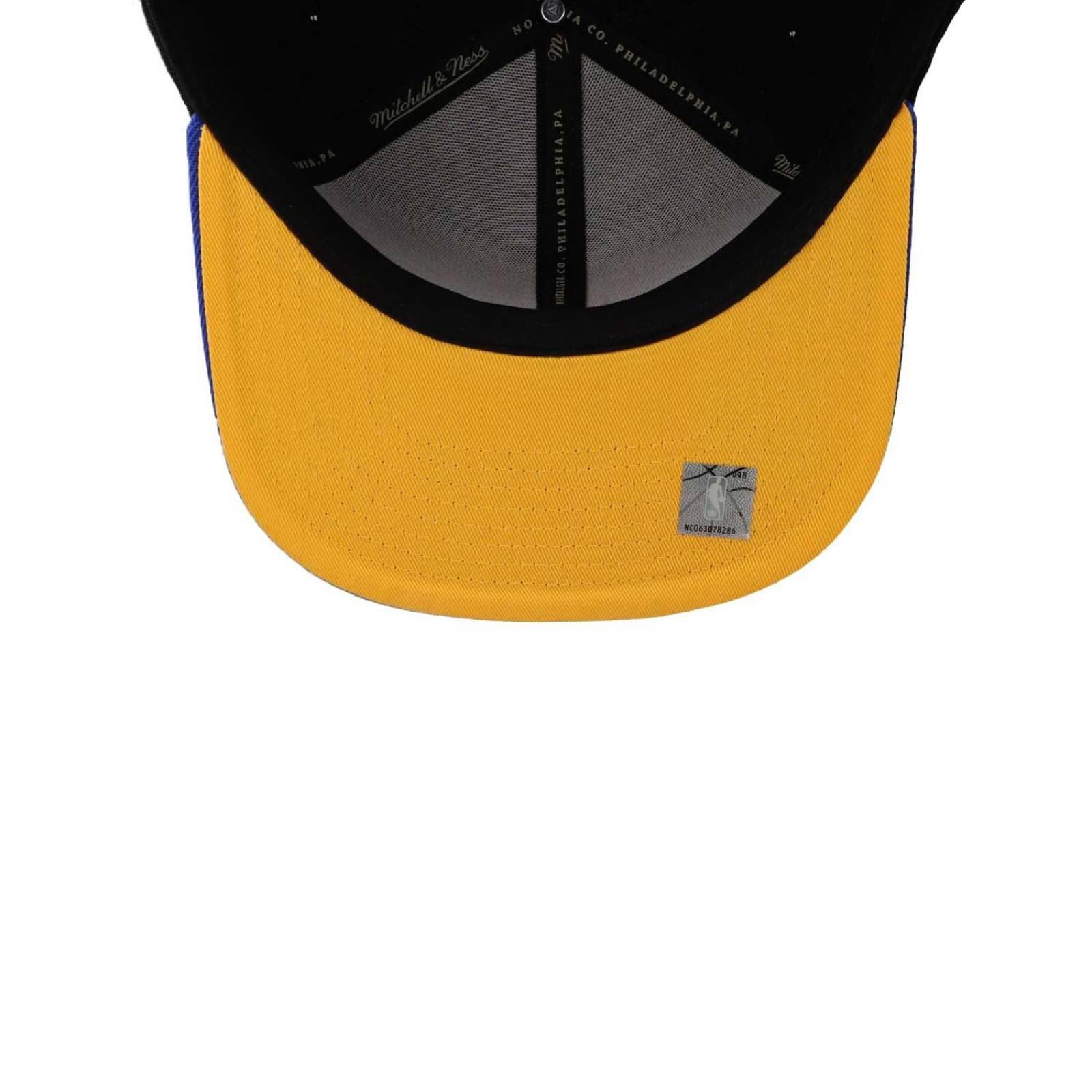 Gorra Mitchell & Ness Nba 8 Bit Xl Snapback Warriors Negro U 