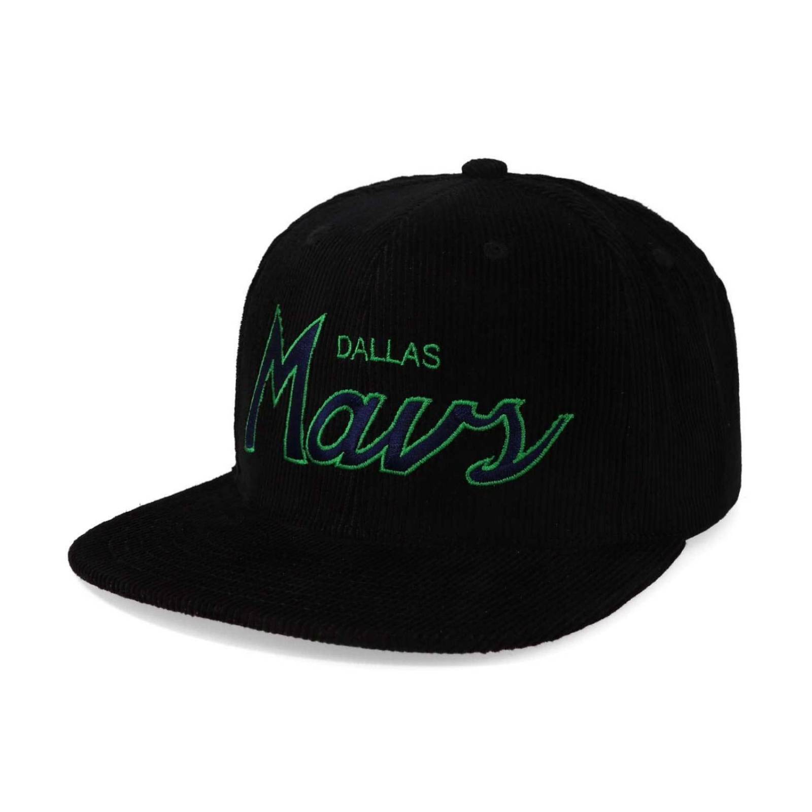 Gorra Mitchell & Ness Nba Cord Script Snapback Mavericks Neg