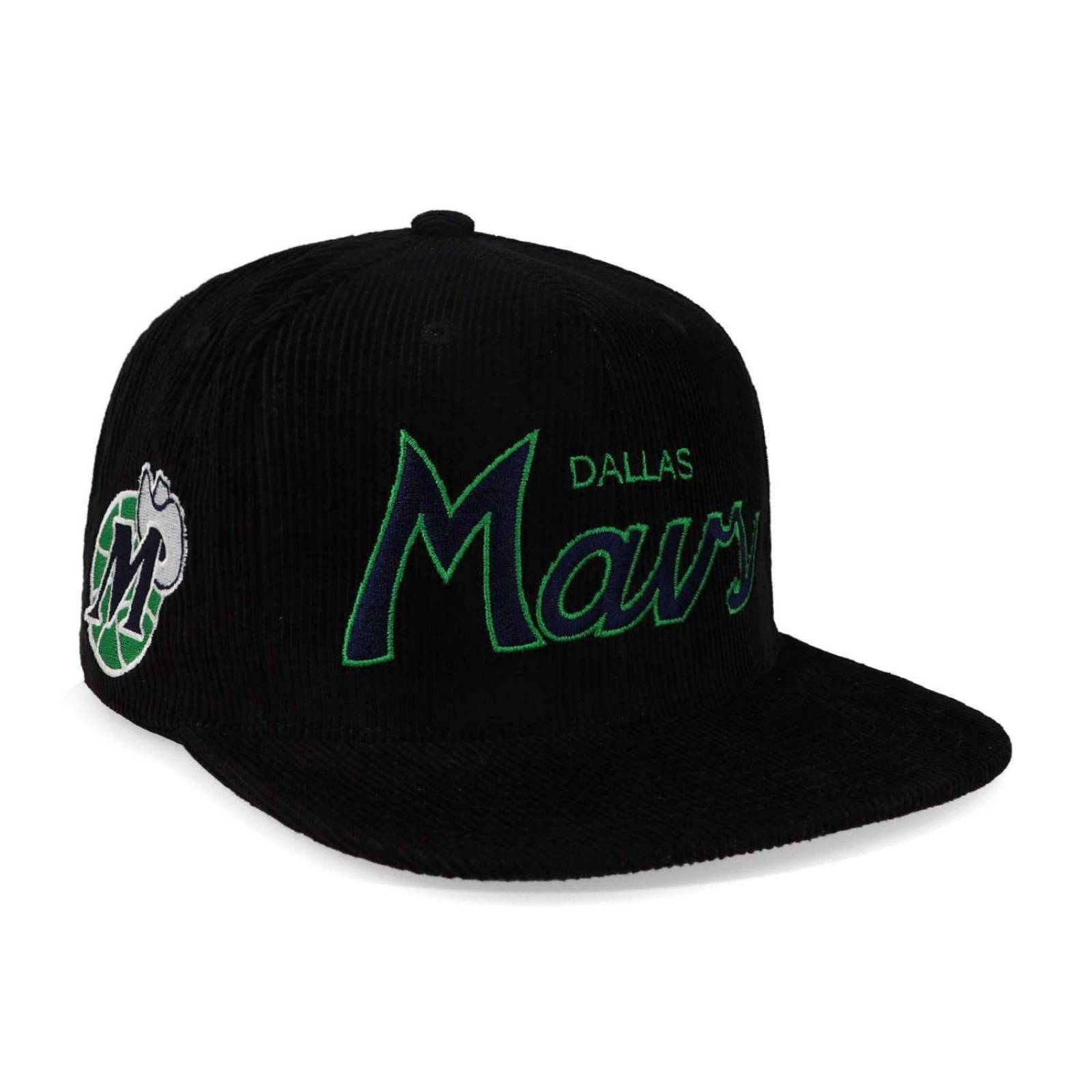 Gorra Mitchell & Ness Nba Cord Script Snapback Mavericks Neg
