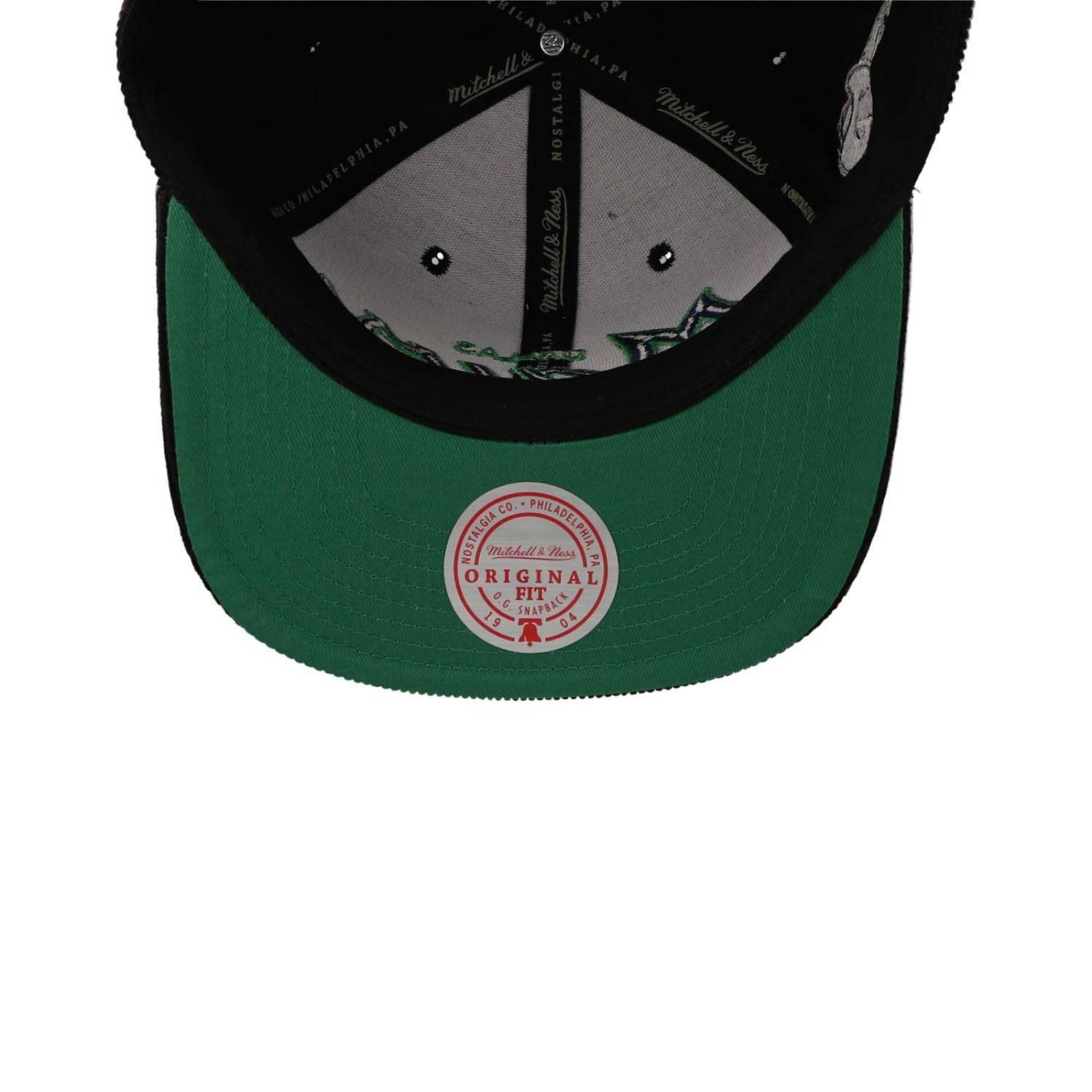 Gorra Mitchell & Ness Nba Cord Script Snapback Mavericks Neg