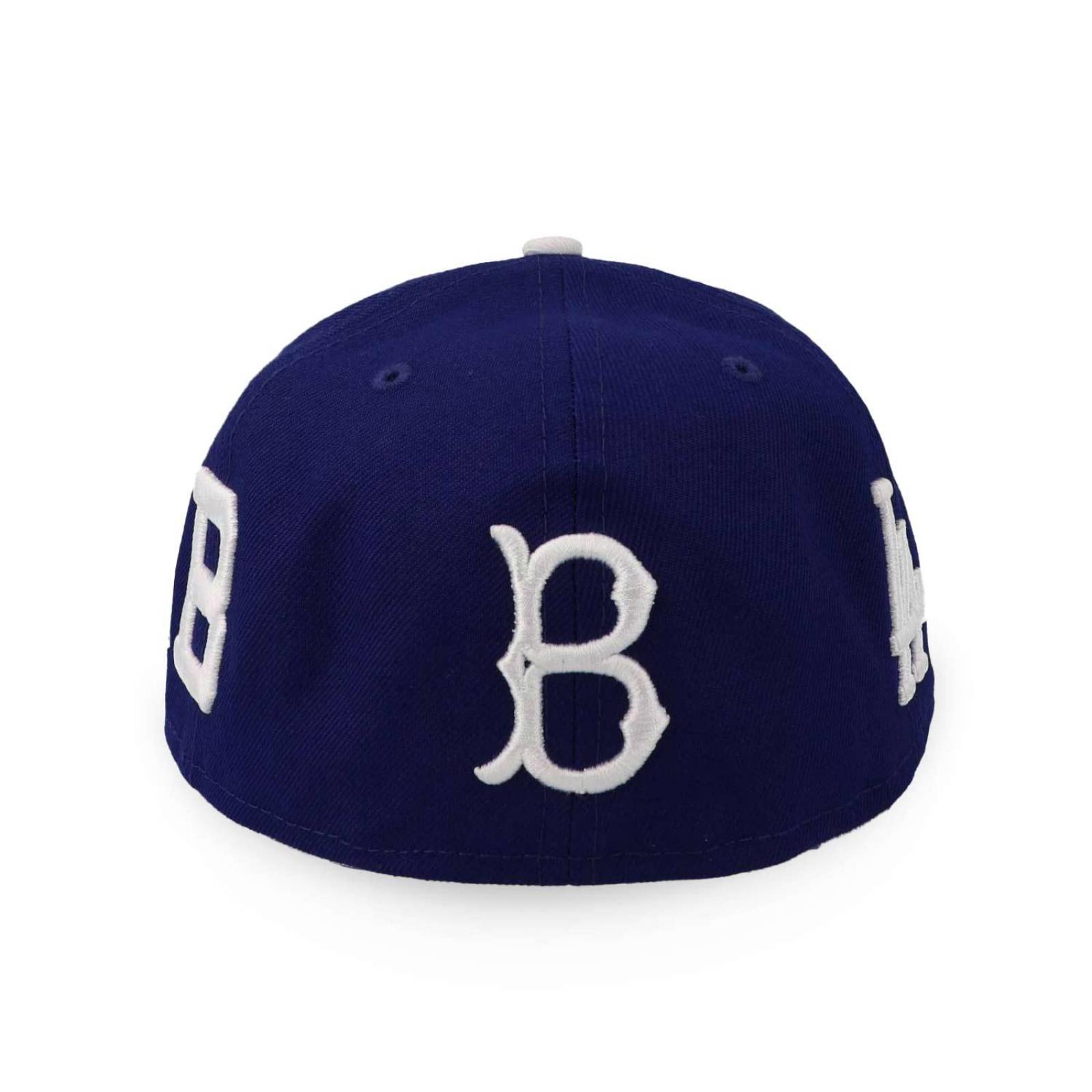 Gorra New Era 59 Fifty MLB All Over Logo Dodgers Dry Azul Marino Cerrada
