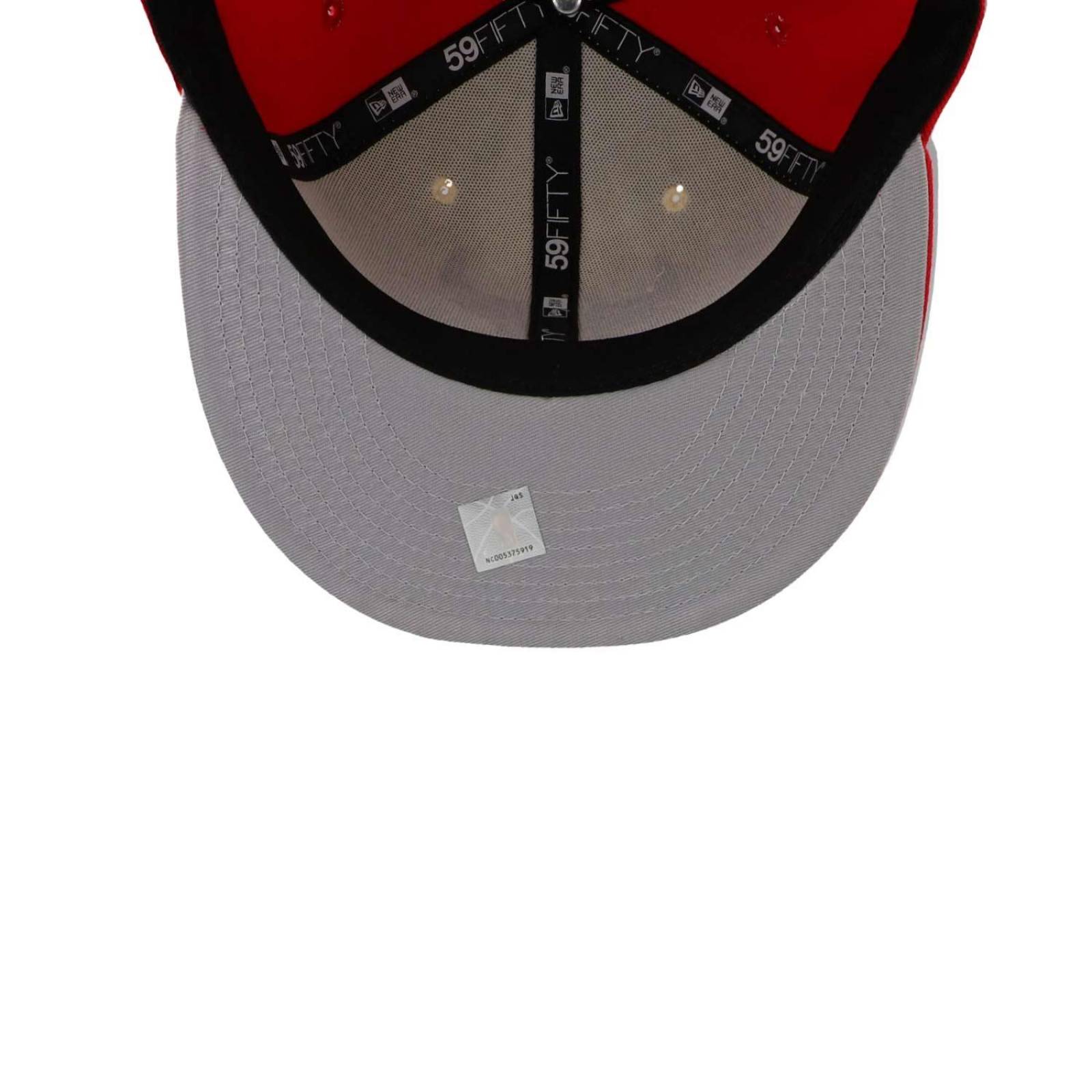 Gorra New Era 59 Fifty NBA Tonal 2-Tone Bulls Rojo Blanco Cerrada 