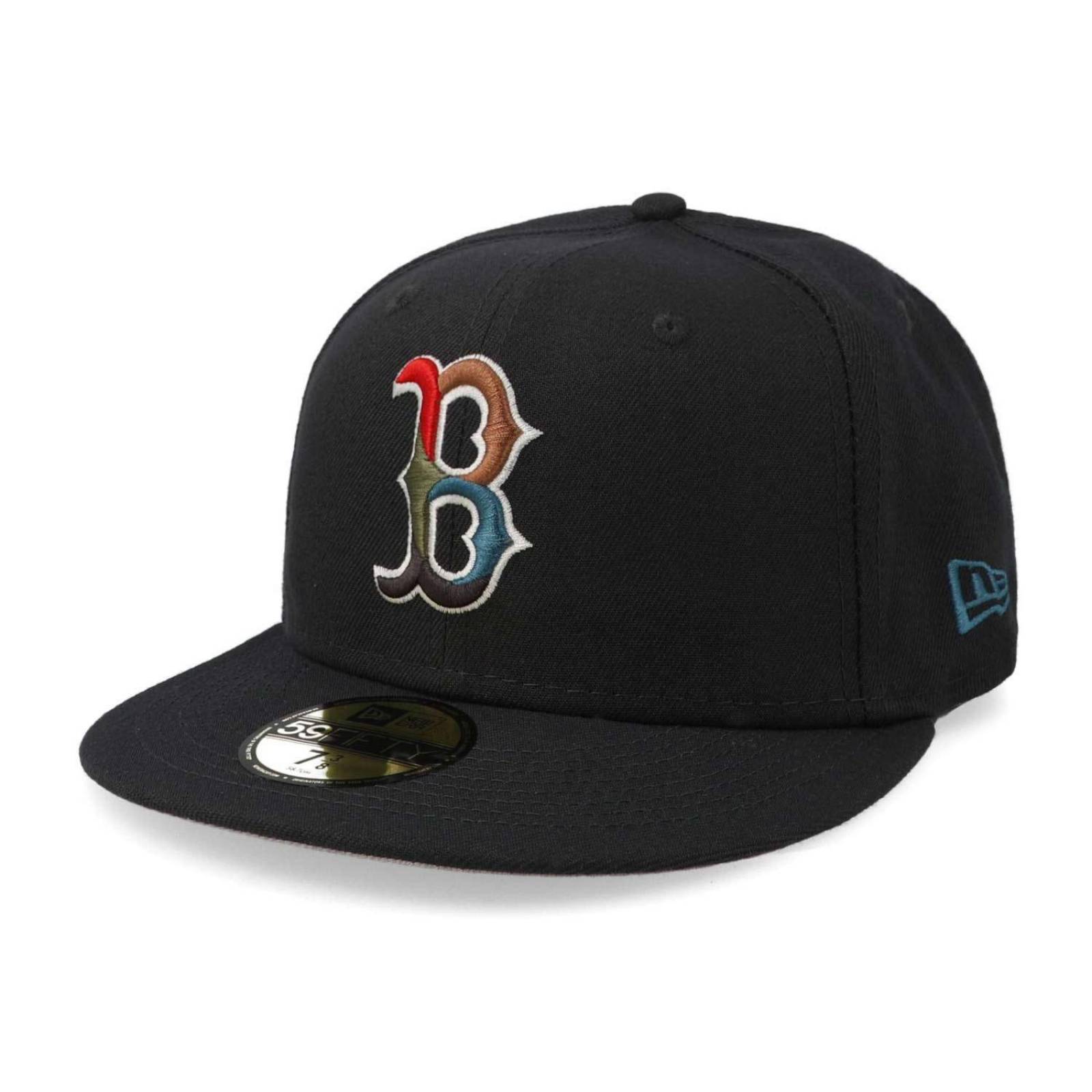 Gorra New Era 59 Fifty MLB Color Pack Multi Red Sox Negro Cerrada 