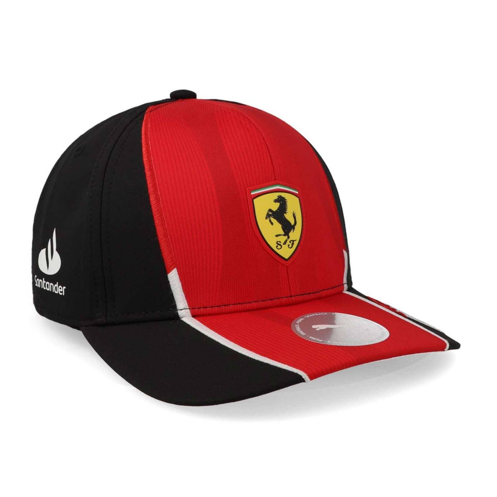 Gorra Ferrari 02470301 Replica Leclerc Negro Rojo Unitalla 