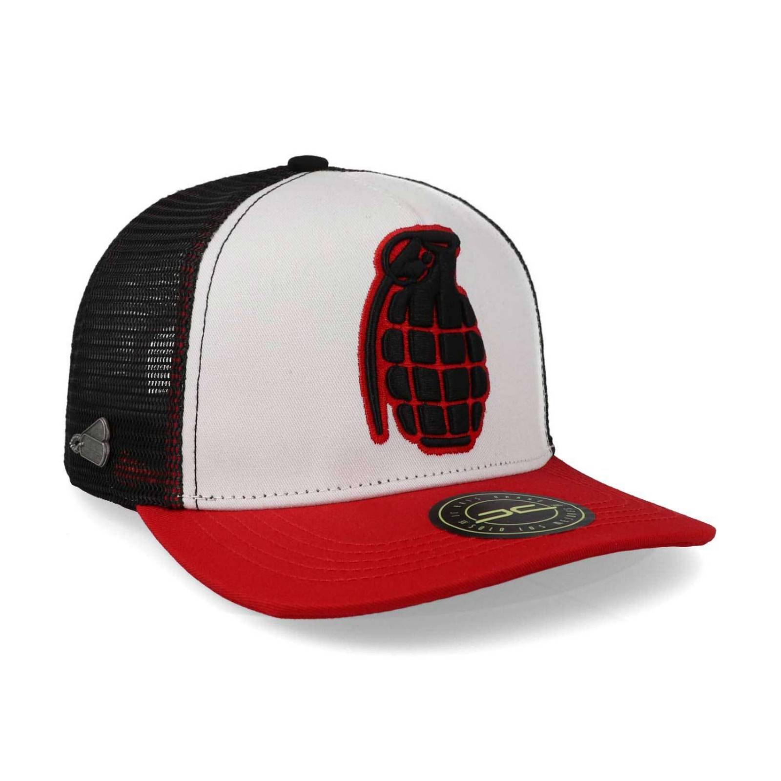 Gorra Jc Hats Granada Curved Mesh 1786 Bicolor Blanco Unitalla