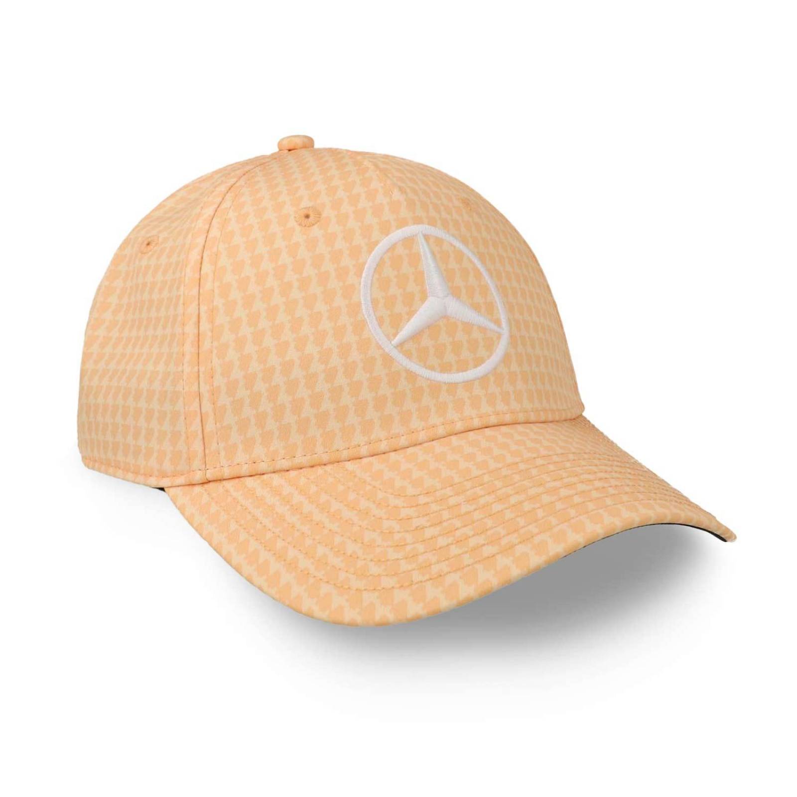 Gorra Mercedes Benz Mapf1 Hamilton Col Driver Naranja Pastel Unitalla 