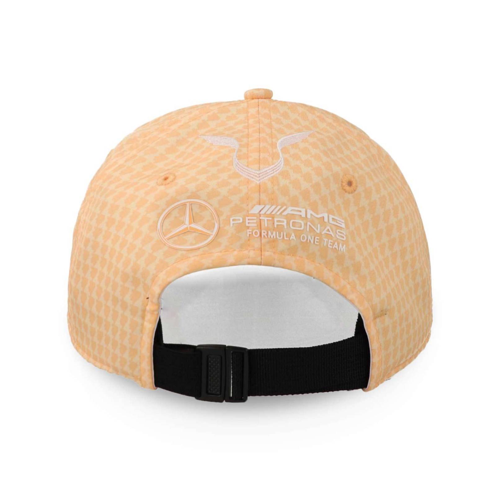 Gorra Mercedes Benz Mapf1 Hamilton Col Driver Naranja Pastel Unitalla 