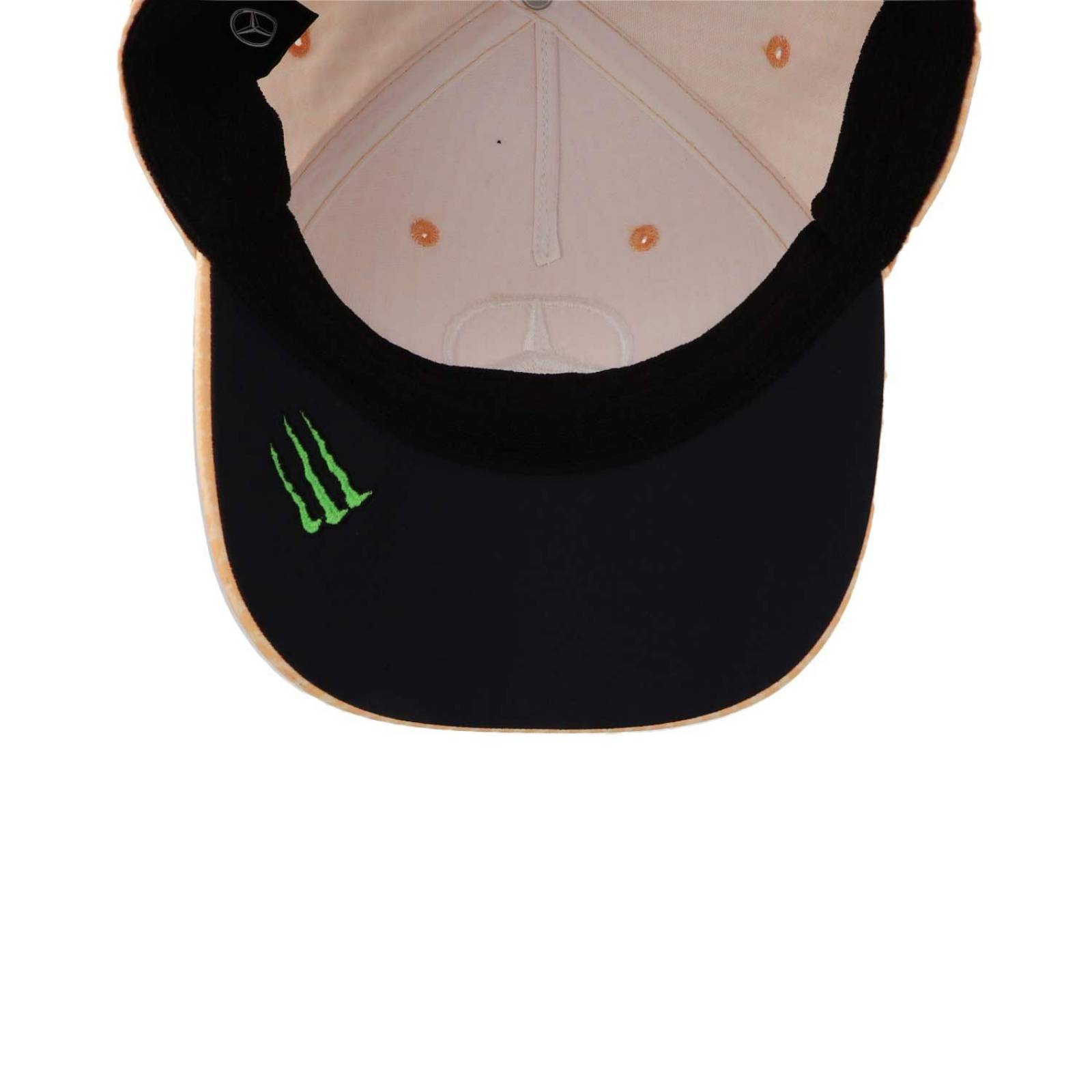 Gorra Mercedes Benz Mapf1 Hamilton Col Driver Naranja Pastel Unitalla 