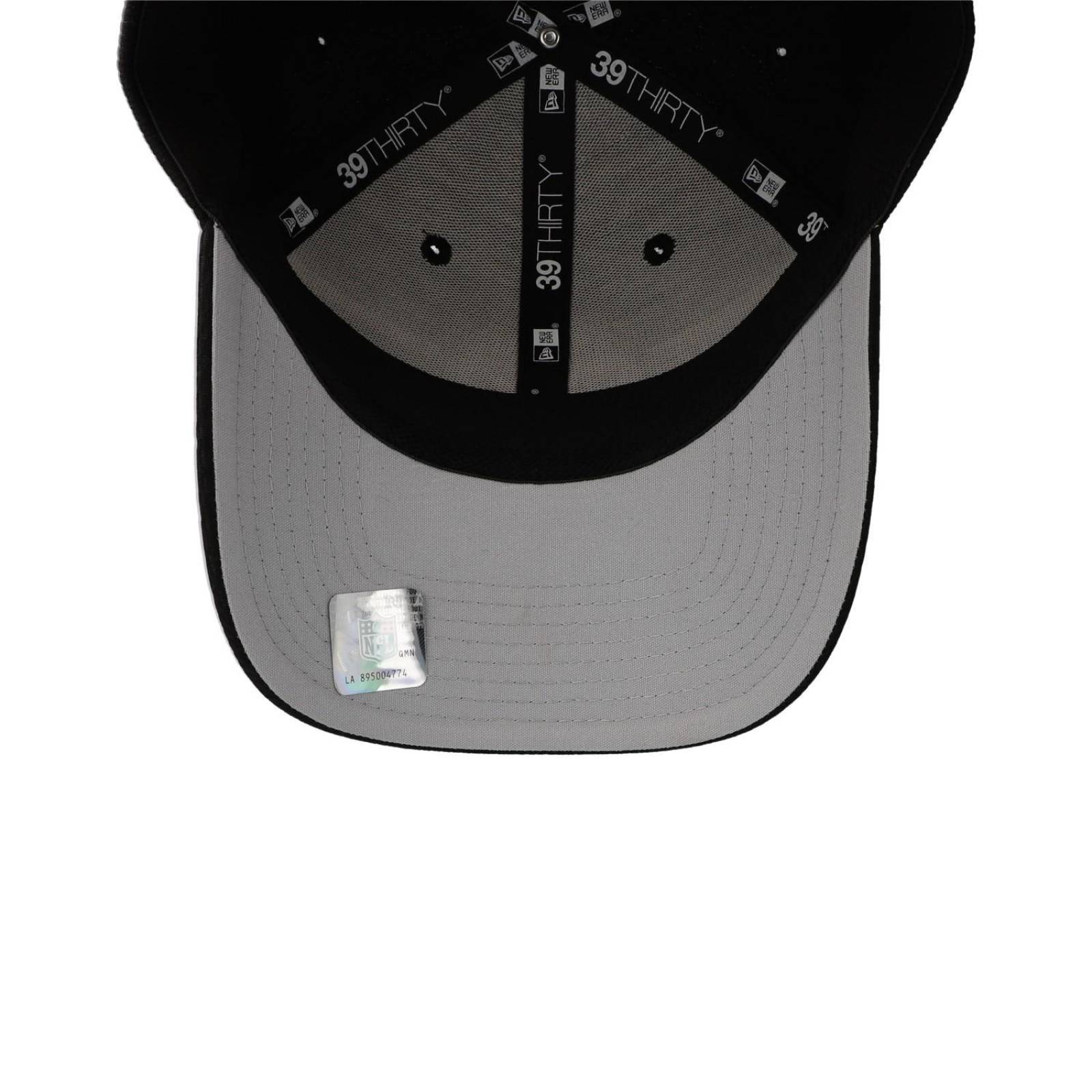 Gorra New Era 39 Thirty NFL Training 23 Raiders Negro Cerrada 