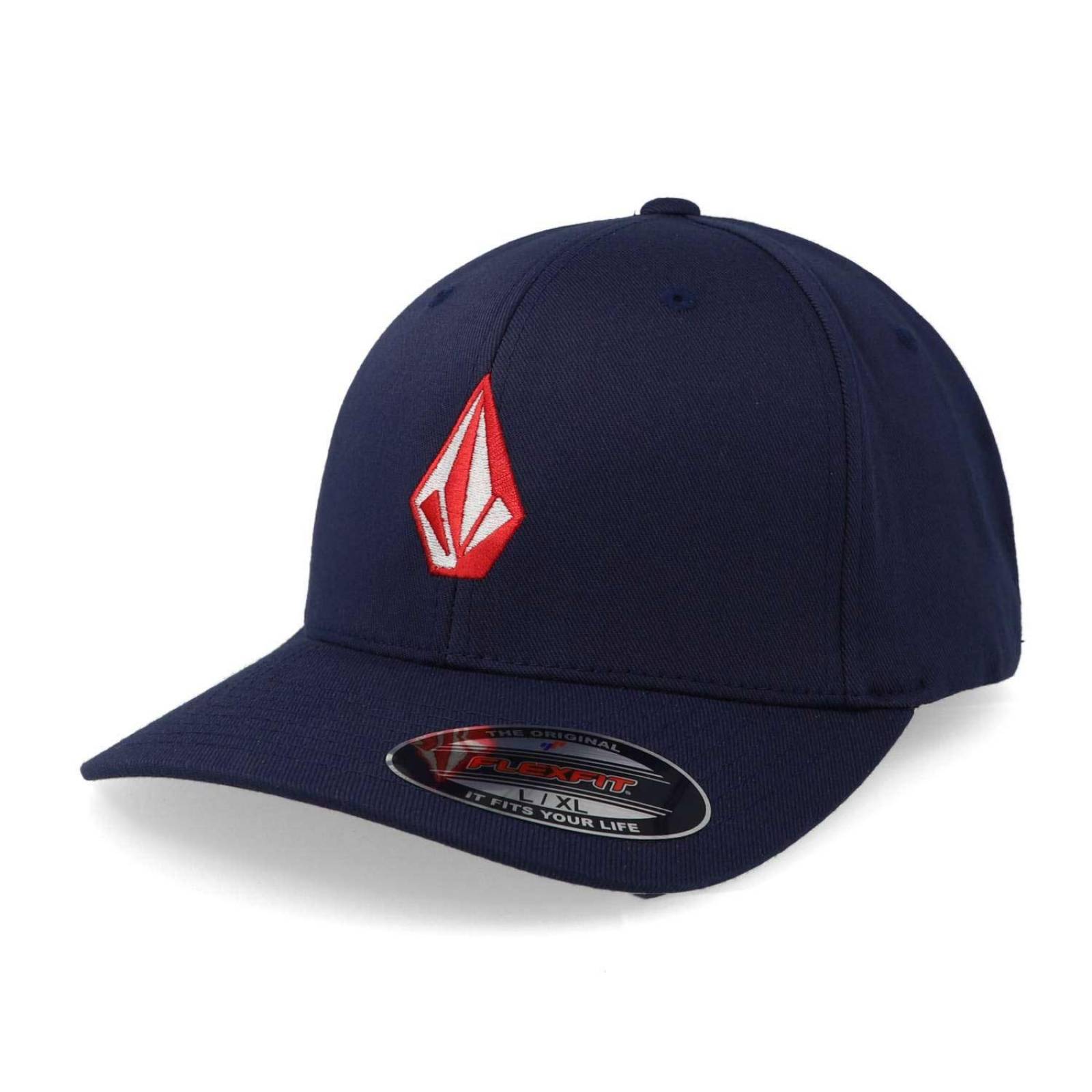 Gorra Volcom Full Stone Flex Azul Marino Cerrada 