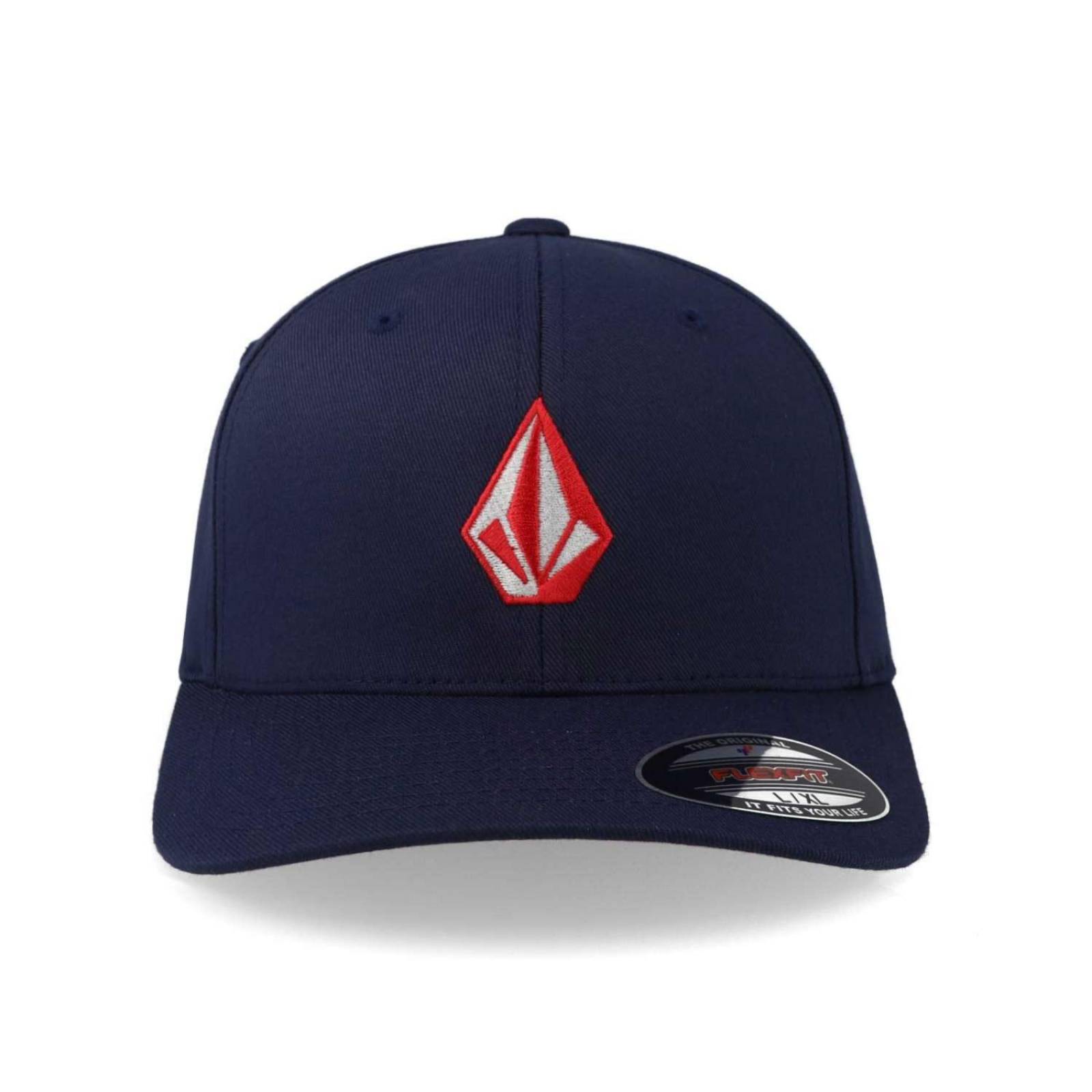 Gorra Volcom Full Stone Flex Azul Marino Cerrada 