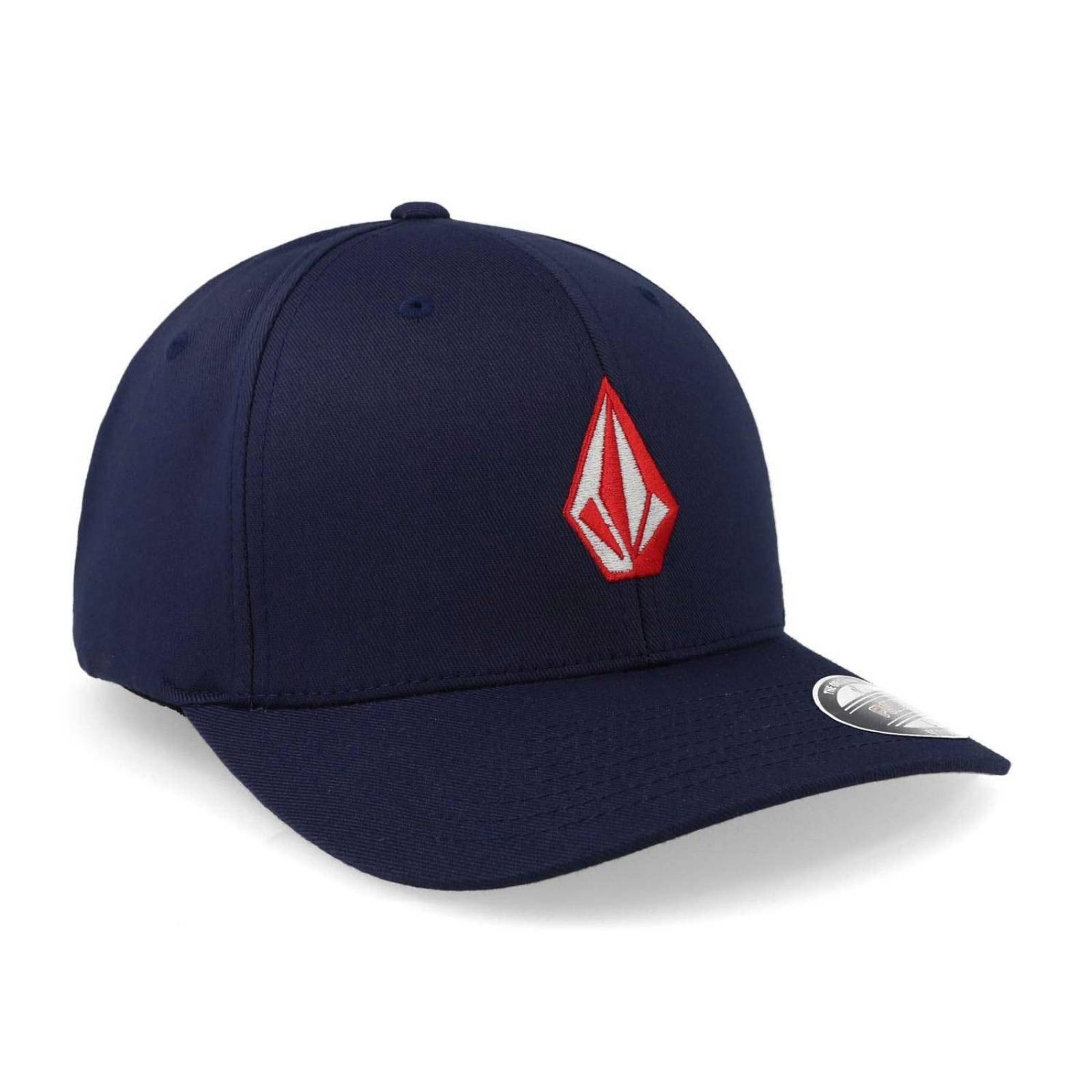 Gorra Volcom Full Stone Flex Azul Marino Cerrada 