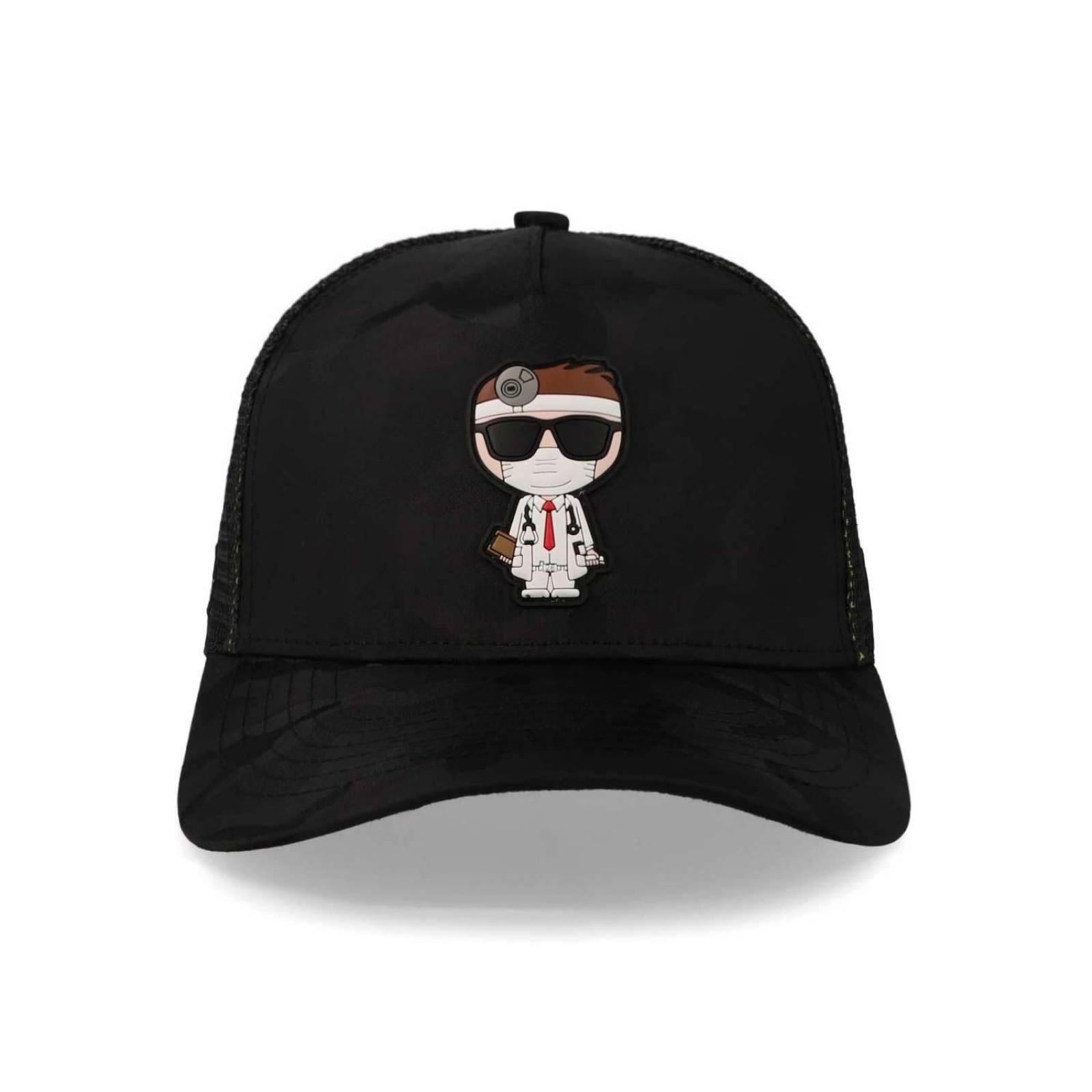 Gorra Viacci Doctor Trucker Camo Negro Unitalla