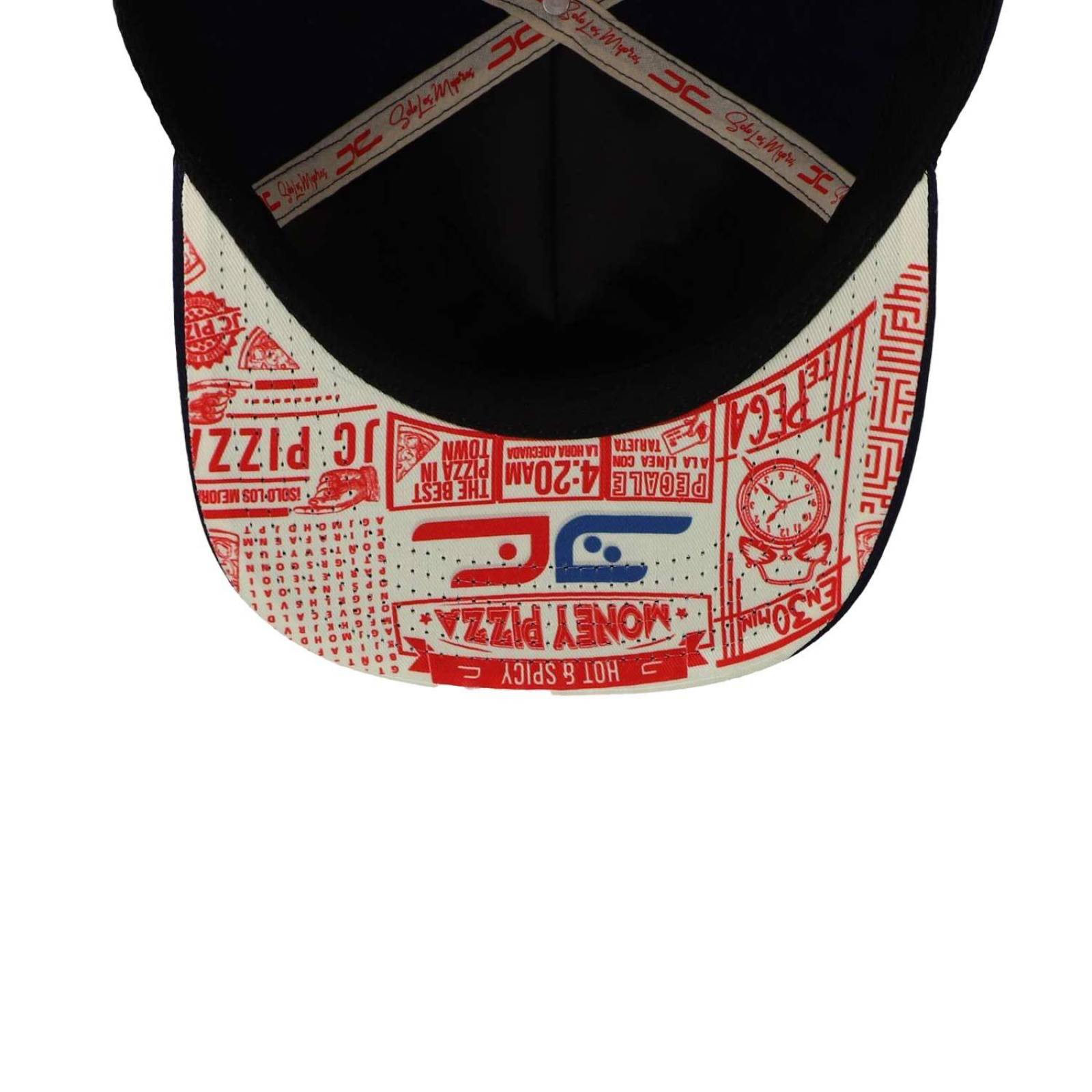 Gorra Jc Hats Modelo 1654 JC Pizza Azul Marino Unitalla 