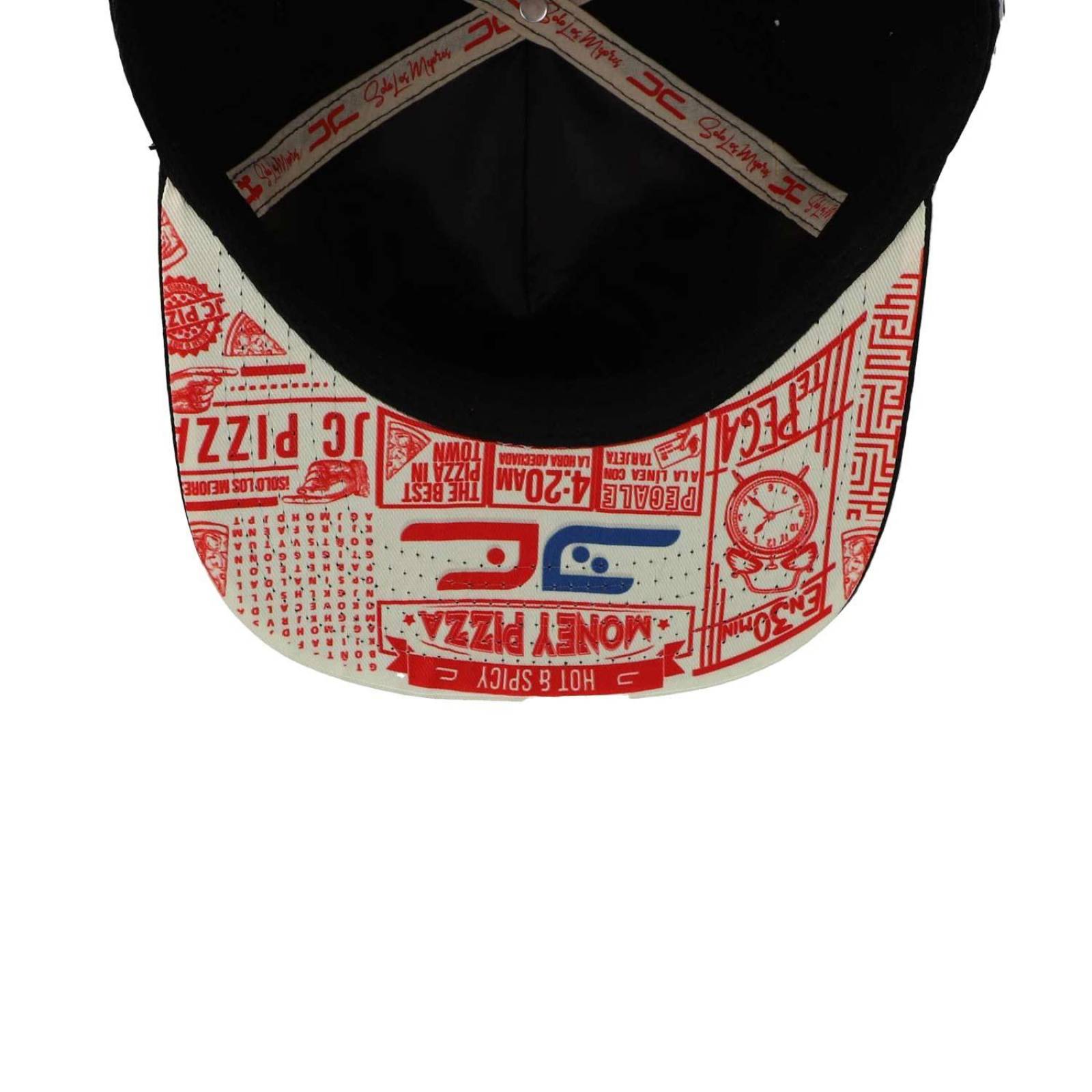 Gorra Jc Hats Modelo 1652 JC Pizza Negro Unitalla 