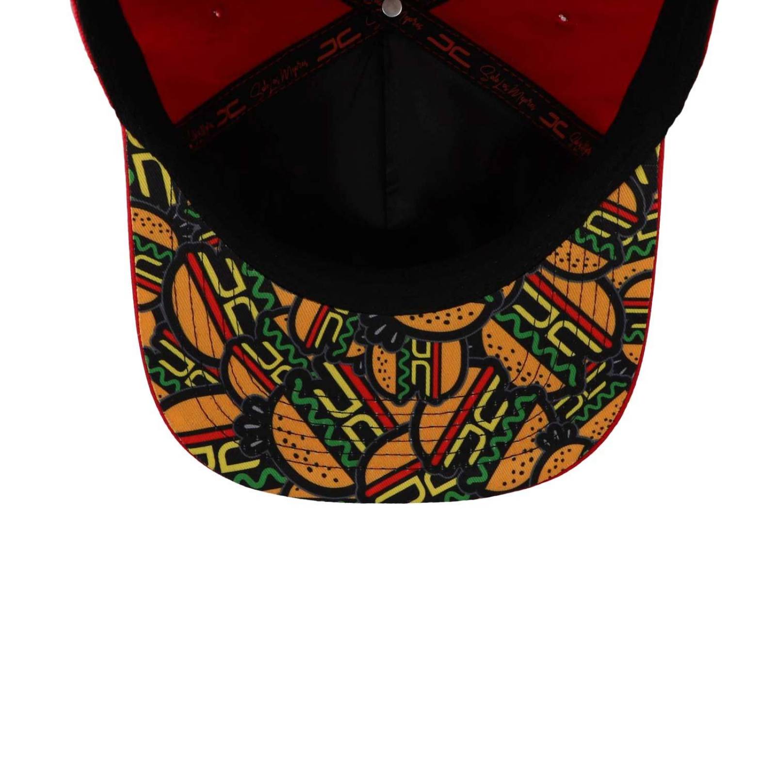 Gorra Jc Hats Modelo 1645 Burgers Rojo Unitalla 