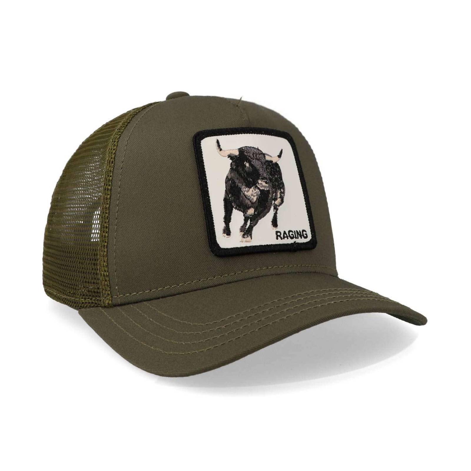 Gorra Goorin Bros 101-1033 Road Rage Trucker Olivo Unitalla 