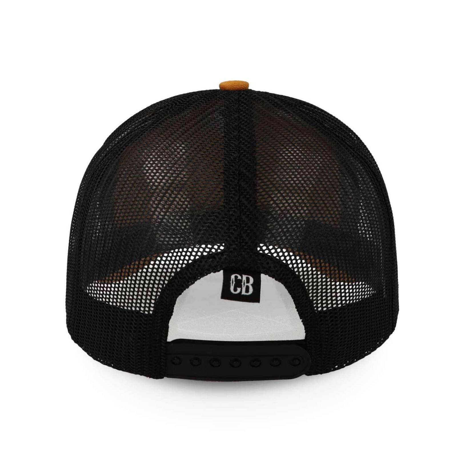 Gorra Cara Blanca Cb01 2022 Bordado Trucker Mostaza Unitalla 