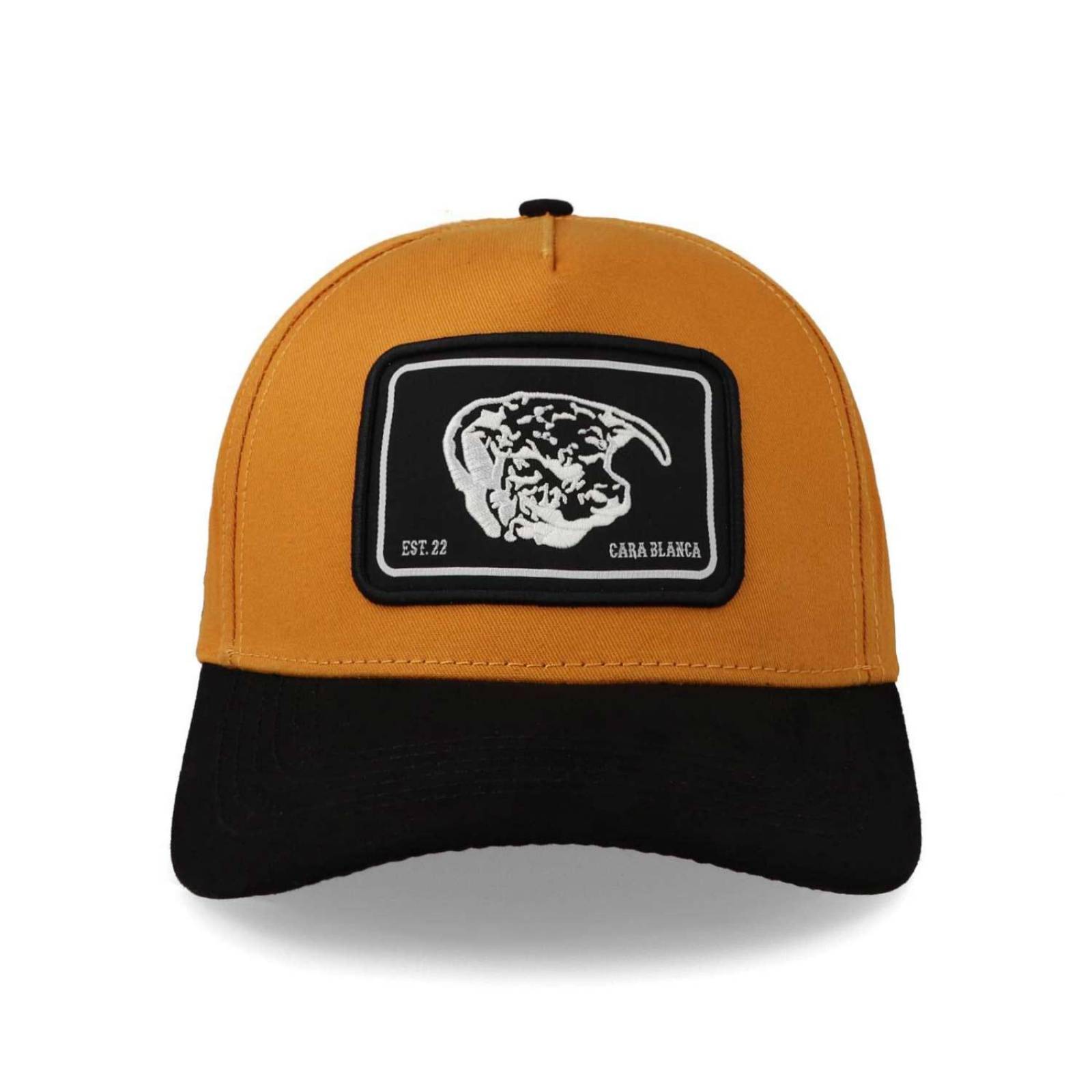 Gorra Cara Blanca Cb04 22 Cb Parche Tela Mostaza Unitalla