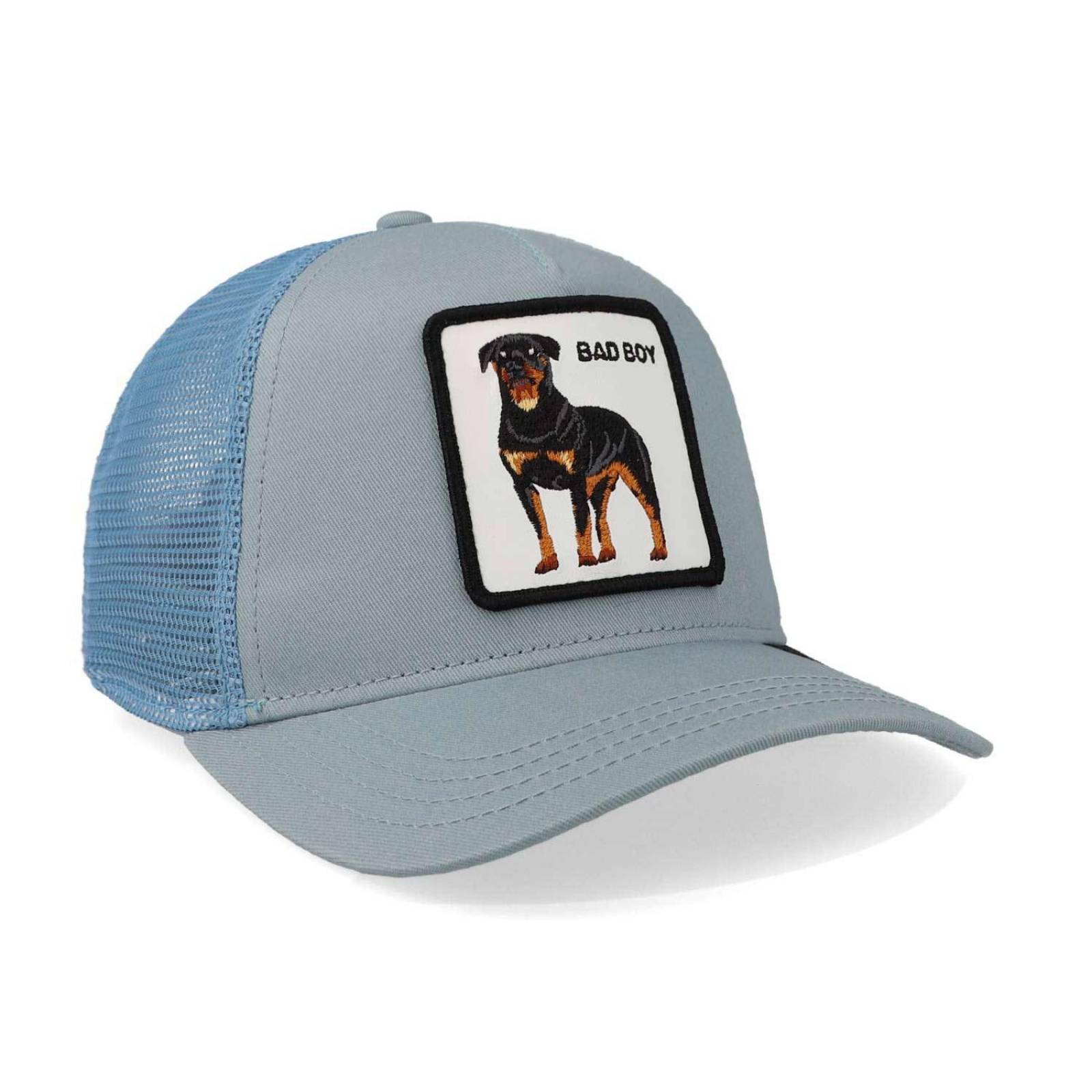 Gorra Goorin Bros 101-0990 Slate Bad Boy Trucker Azul Claro Unitalla 