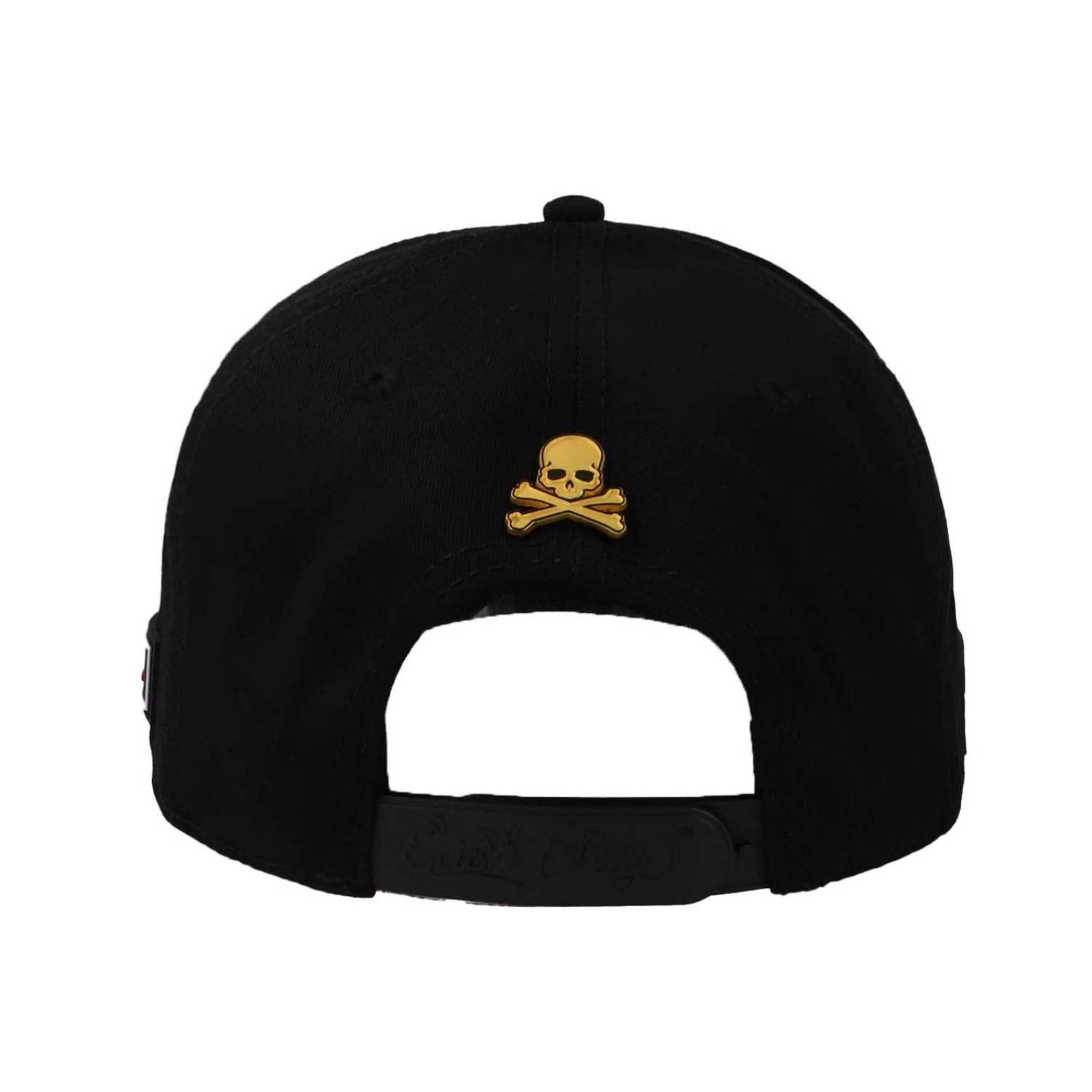 Gorra Cash Only Skull Gold23 Black Beige Visor Negro Unitalla