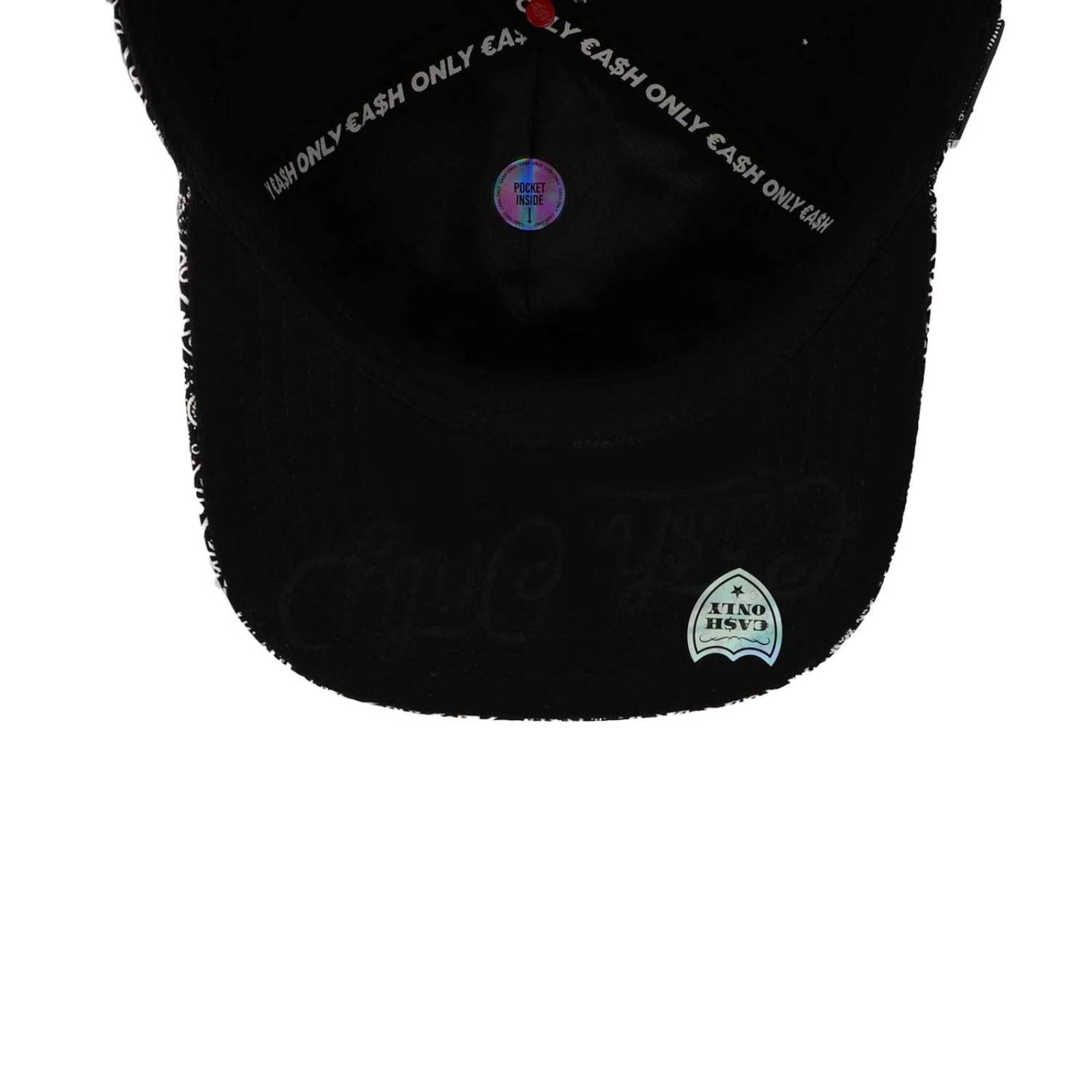 Gorra Cash Only Ny Negro Paño Negro Unitalla 
