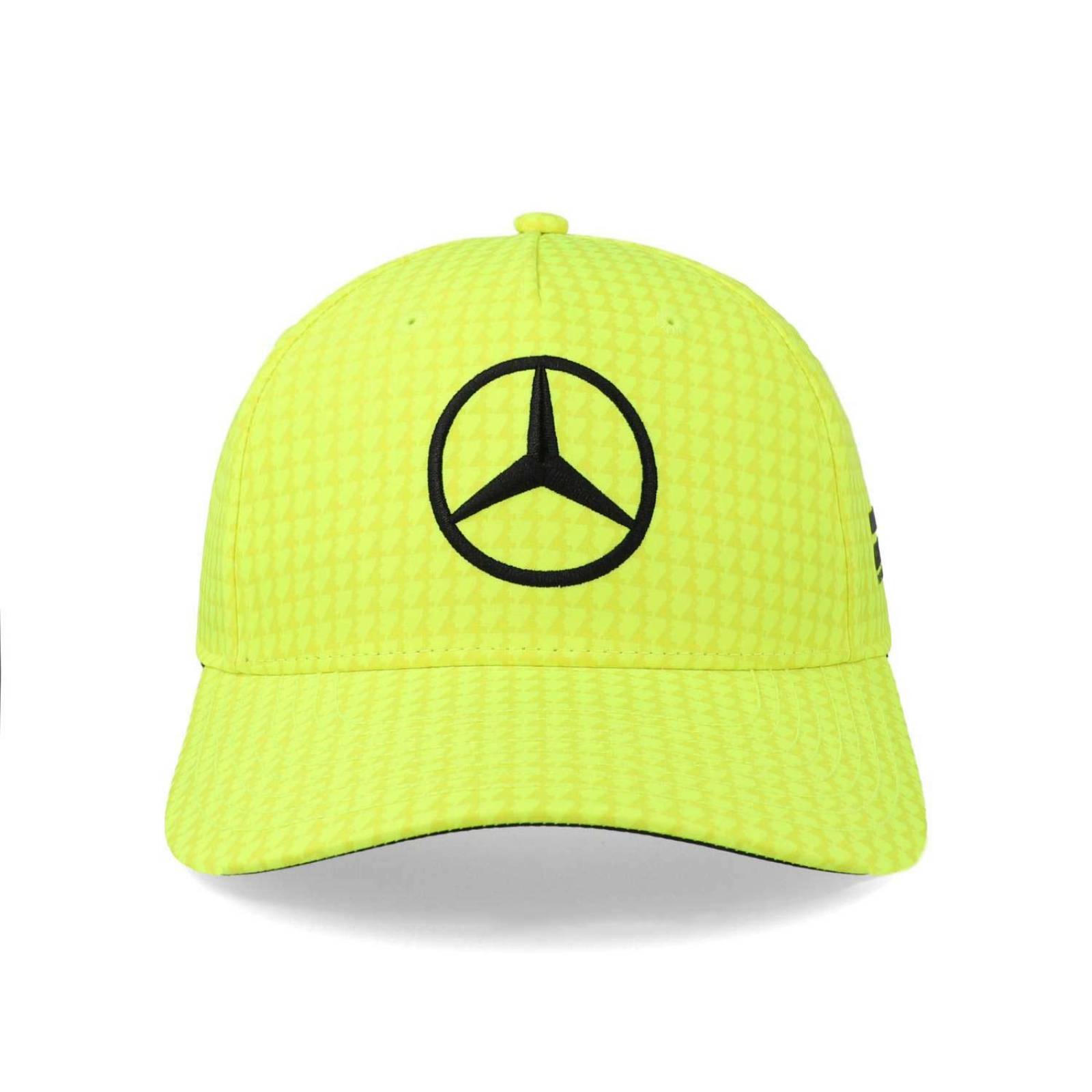 Gorra Mercedes Lewis Hamilton Col Driver Amarillo Neon Unitalla 