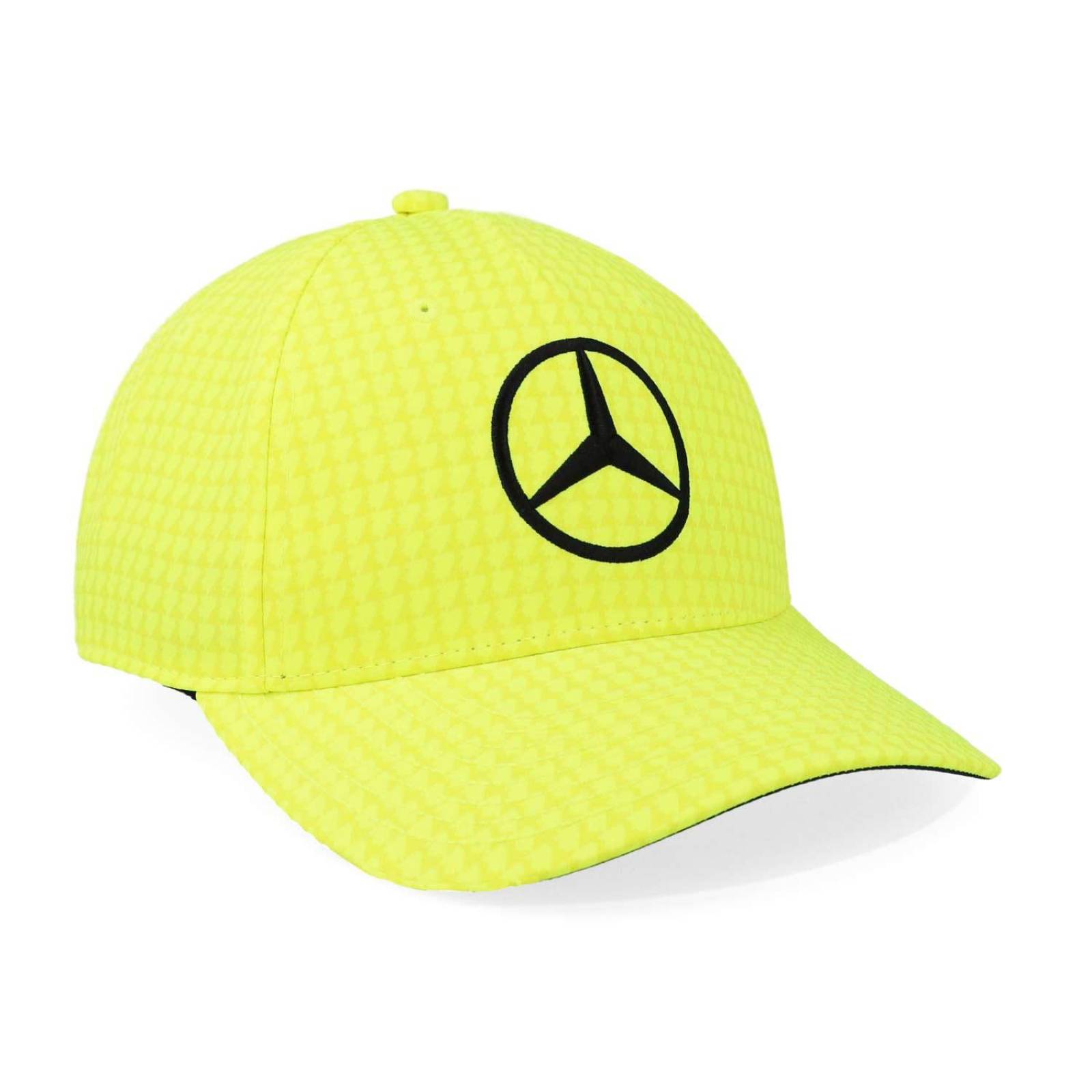 Gorra Mercedes Lewis Hamilton Col Driver Amarillo Neon Unitalla 